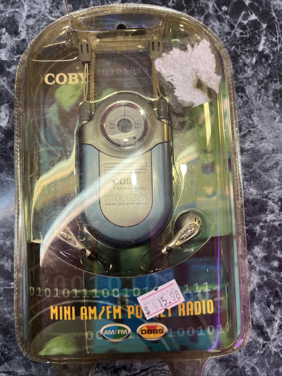 Cobra COBY CX-7 Mini AM/FM Pocket Portable Radio w/ Neck Strap Size ONE SIZE - 1 Thumbnail