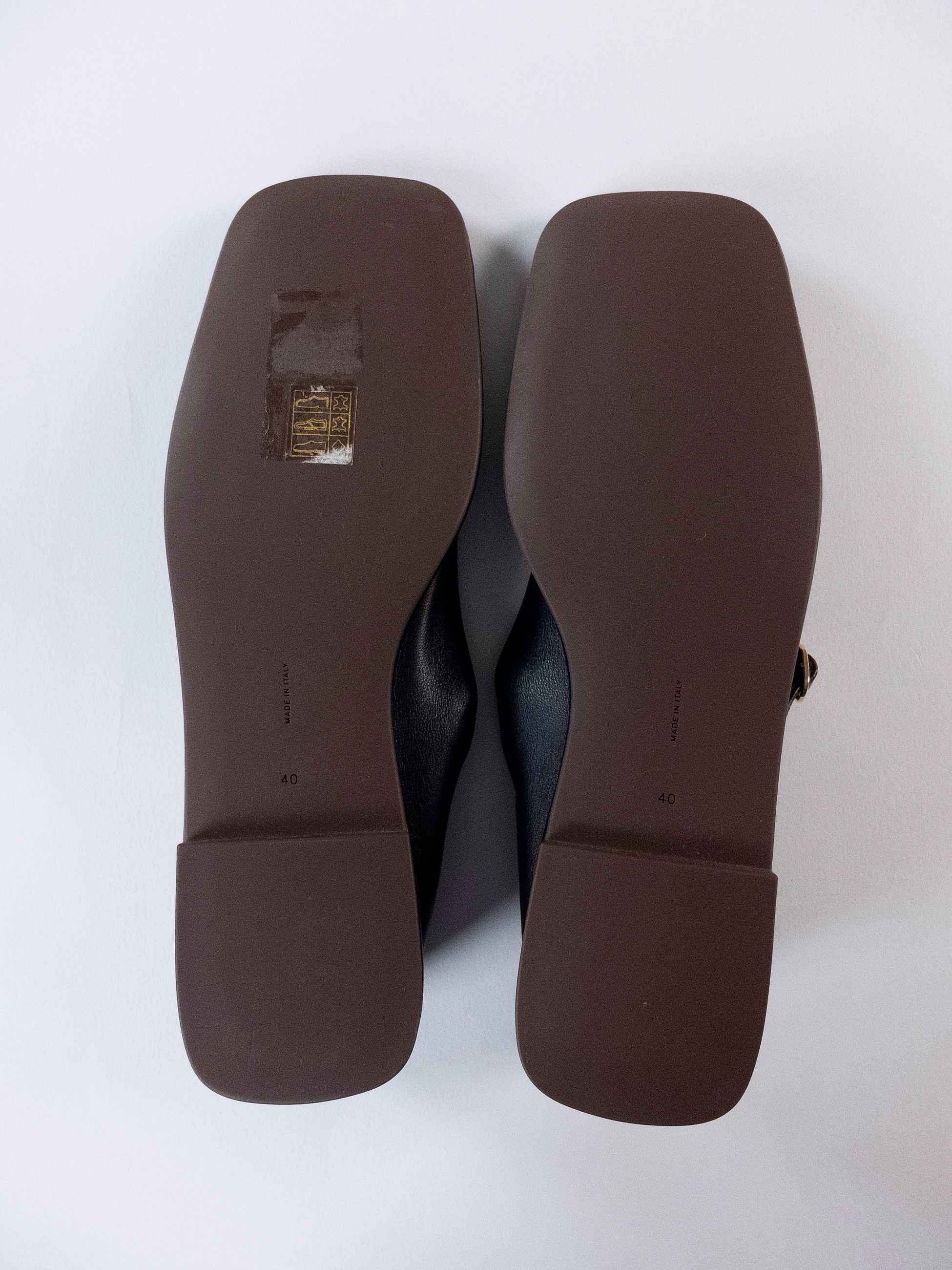 The Row THE ROW black square toe t-strap leather ballet flats 10 40 Size US 10 / IT 40 - 11 Thumbnail