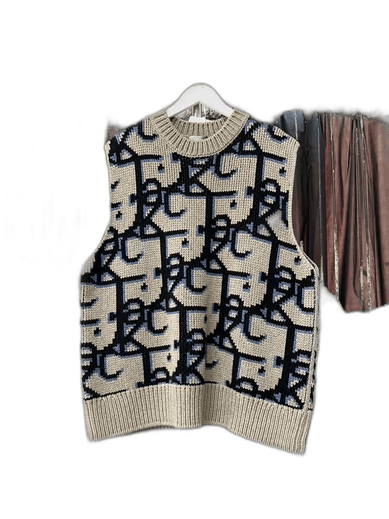 Dior Dior Travis Scott Printed Knit Sleeveless Sweater Size US M / EU 48-50 / 2 - 1 Thumbnail