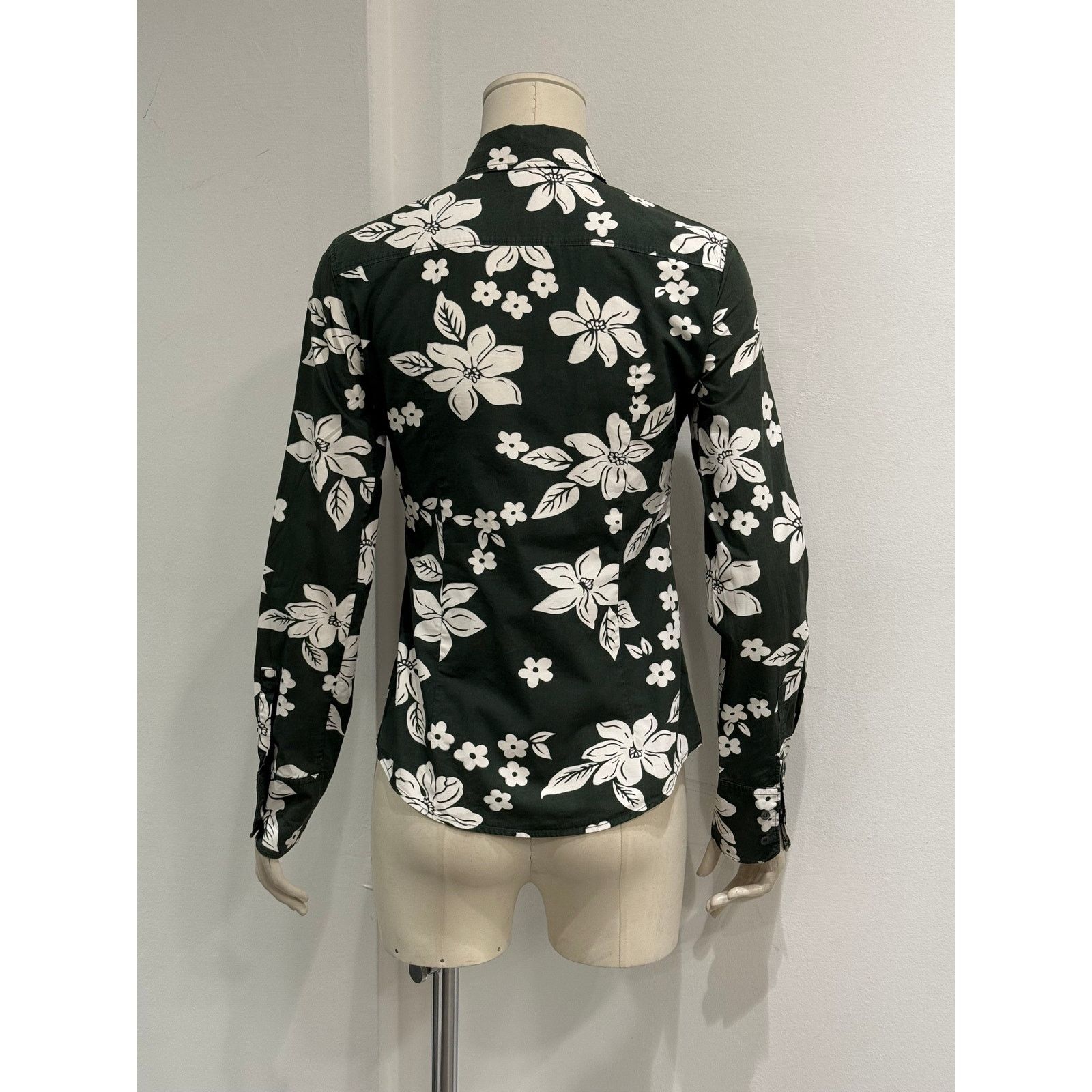 Miu Miu S/S2003 Miu Miu floral green shirt Size S / US 4 / IT 40 - 3 Thumbnail
