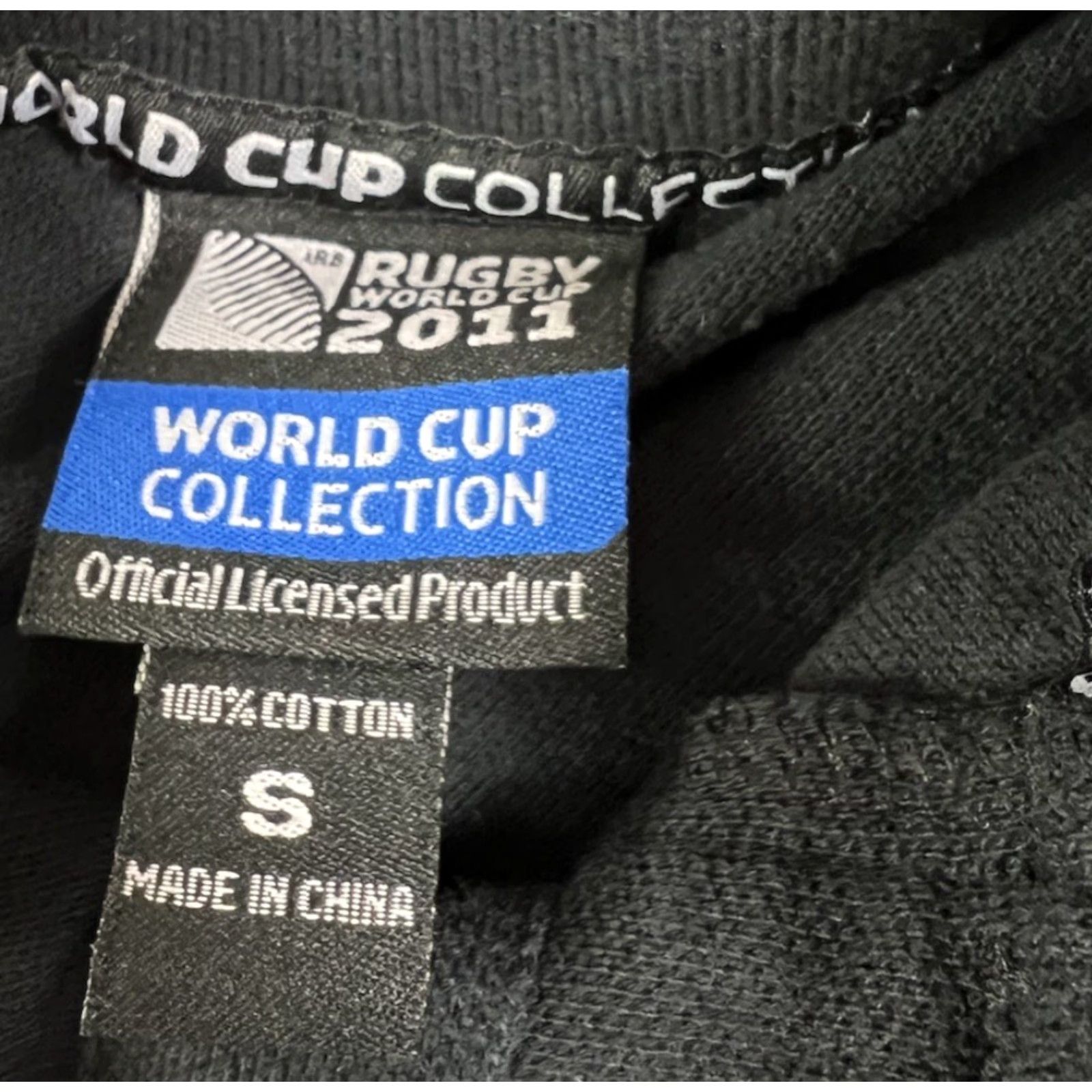 Vintage VINTAGE Rugby World Cup Polo Shirt Black Small Men Shirts Short Sleeve Collared Cotton Sports Size US S / EU 44-46 / 1 - 4 Thumbnail