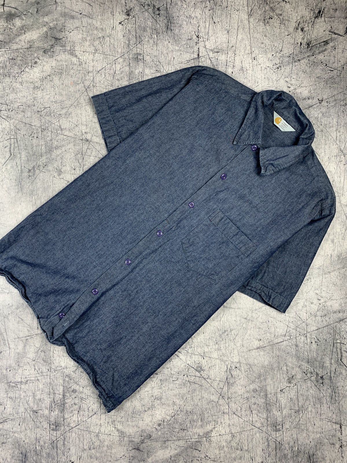 Carhartt Vintage Carhartt Denim Shirt Rugged Outdoor Wear Work 90’s Size US L / EU 52-54 / 3 - 1 Thumbnail