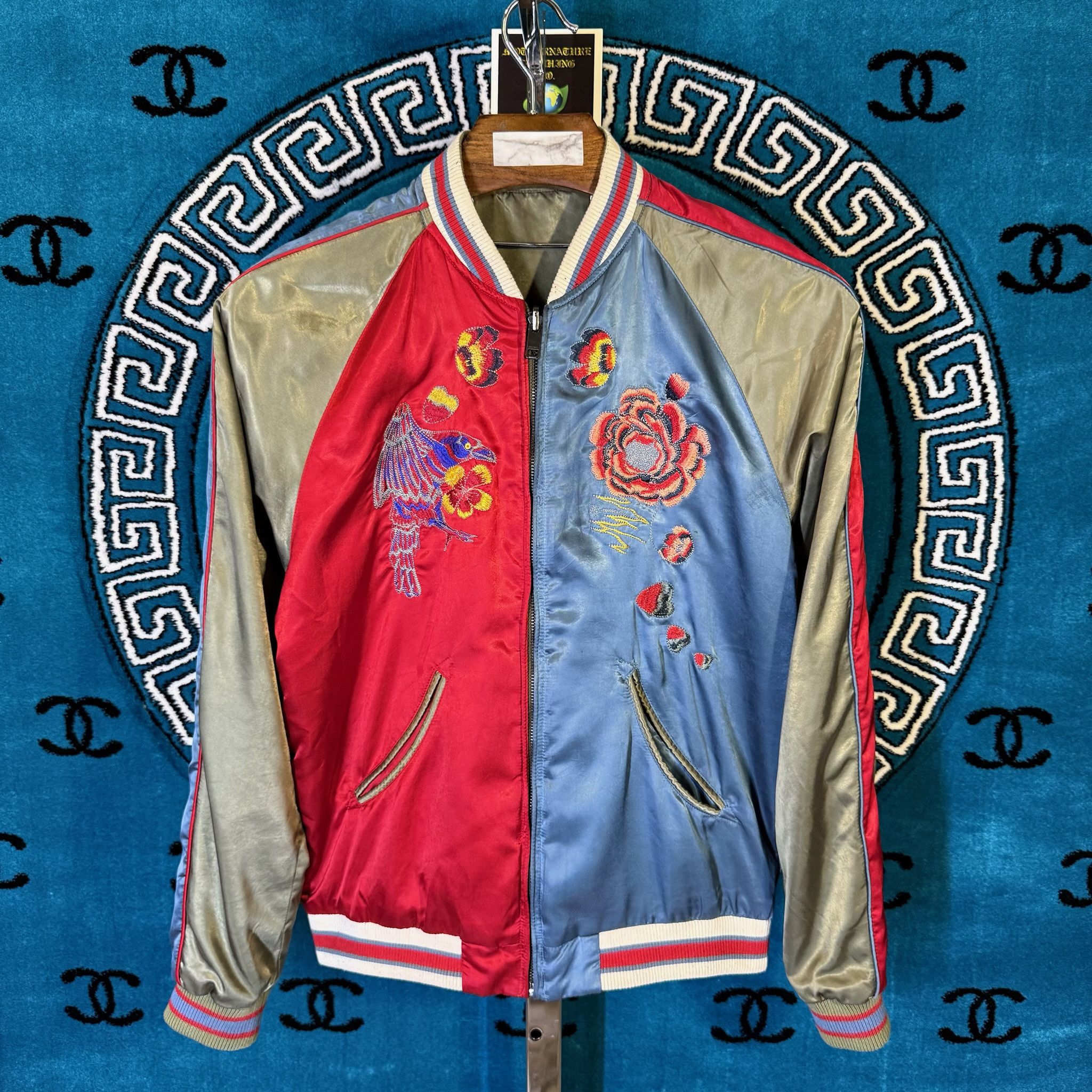 Diesel REVERSIBLE TWO TONE JAPANESE SOUVENIR MOTIF L/S JACKET Size US L / EU 52-54 / 3 - 2 Thumbnail