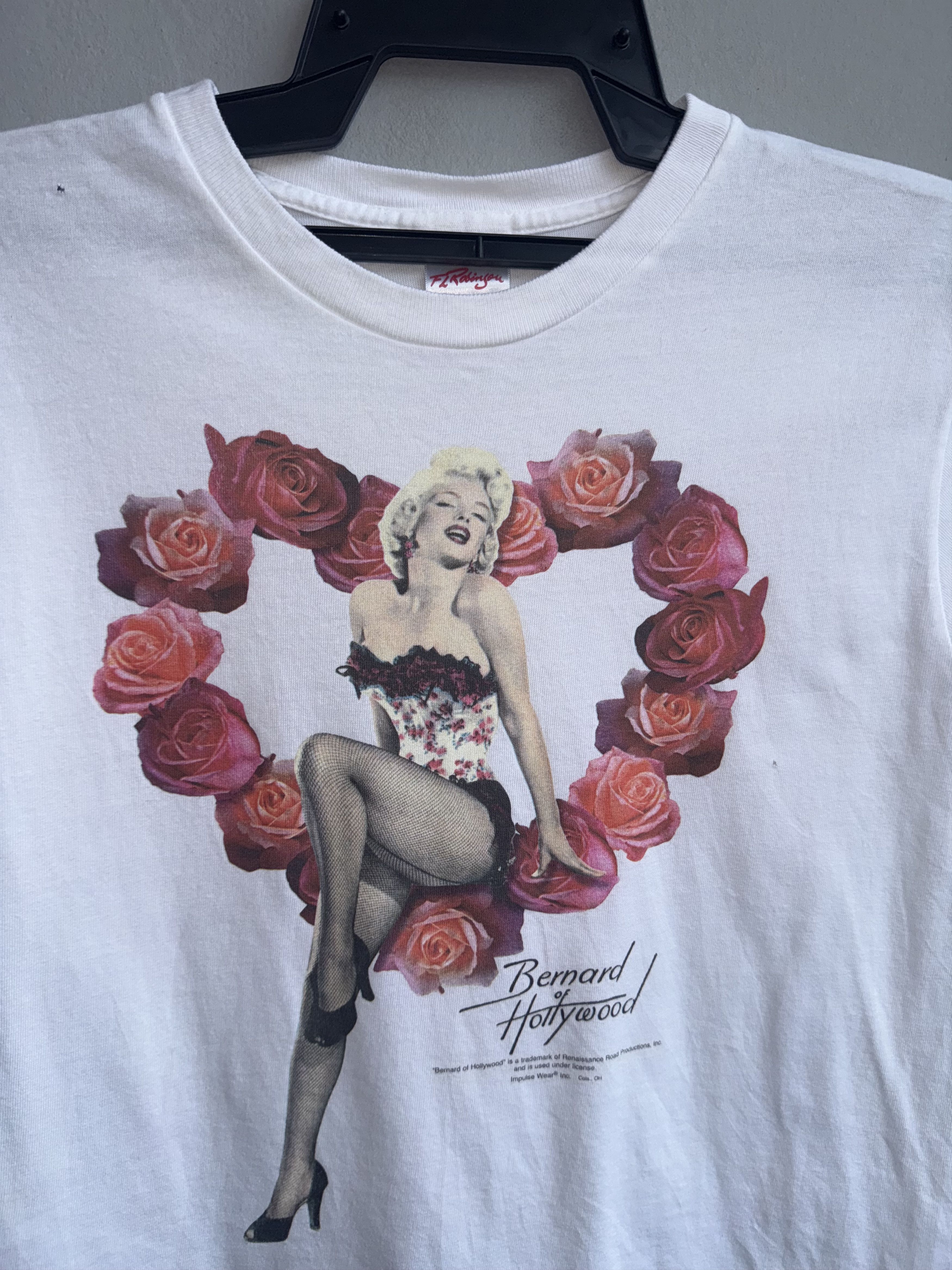 Vintage Bruno Bernard Sommerfeld Of Hollywood Marilyn Monroe Shirt Size L / US 10 / IT 46 - 2 Thumbnail