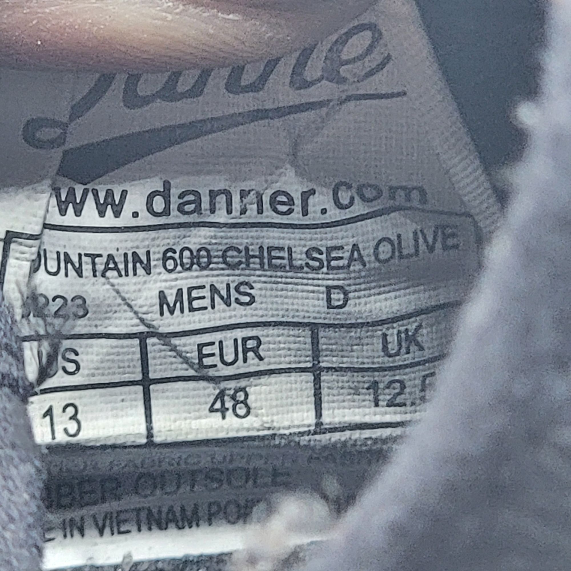 Danner Danner Mountain 600 Chelsea Olive Mens 13 Pull On Shoes Vibr Size US 13 / EU 46 - 7 Thumbnail