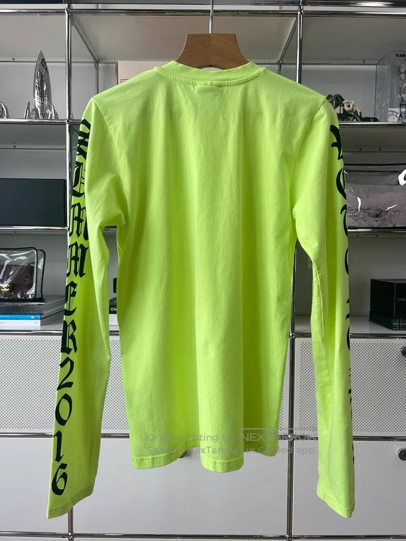 Vetements Vetements Neon Green Vedic Long Sleeve T-Shirt Size US S / EU 44-46 / 1 - 2 Thumbnail