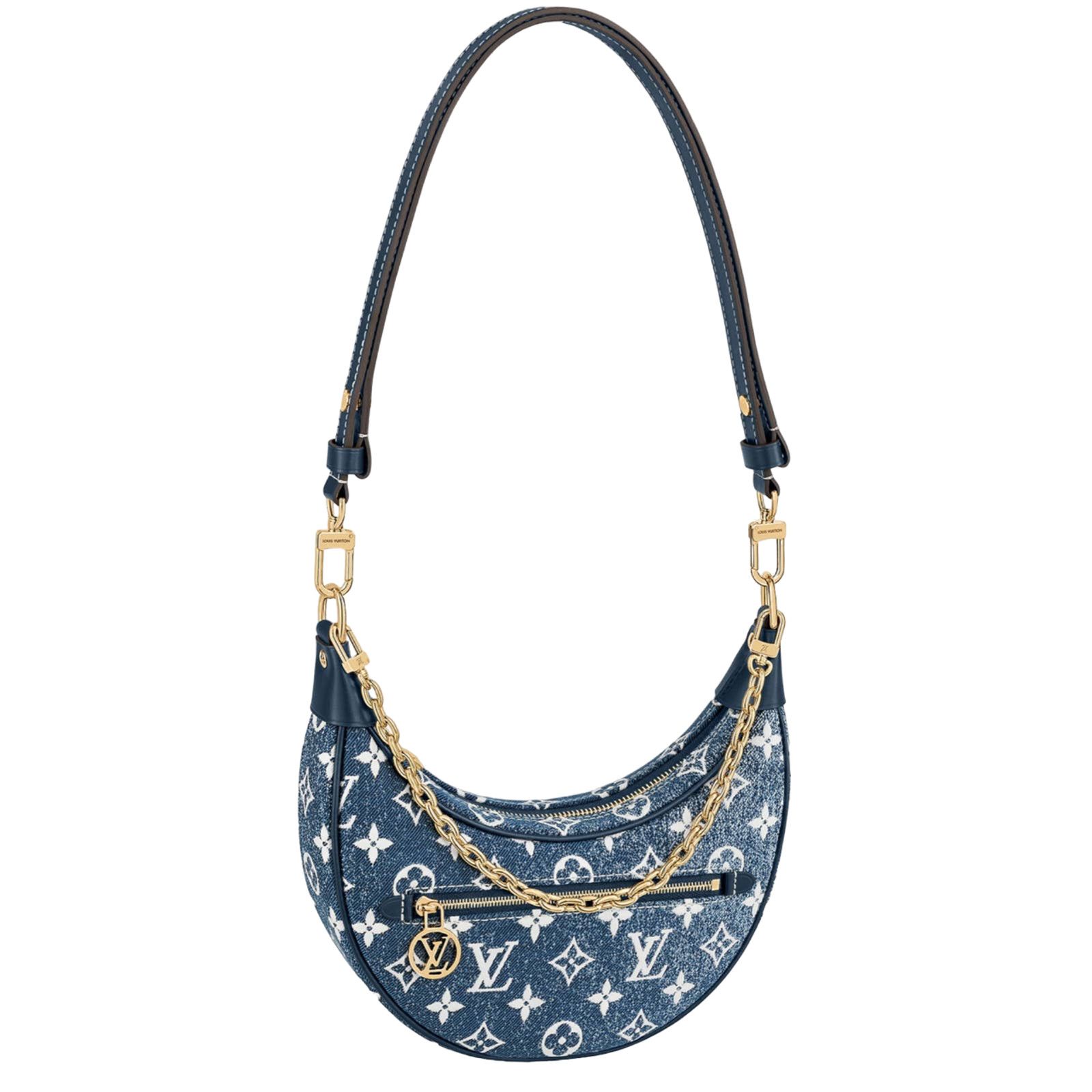 Louis Vuitton Louis Vuitton Loop Blue Denim Moon Crossbody Shoulder Bag Size ONE SIZE - 1 Thumbnail