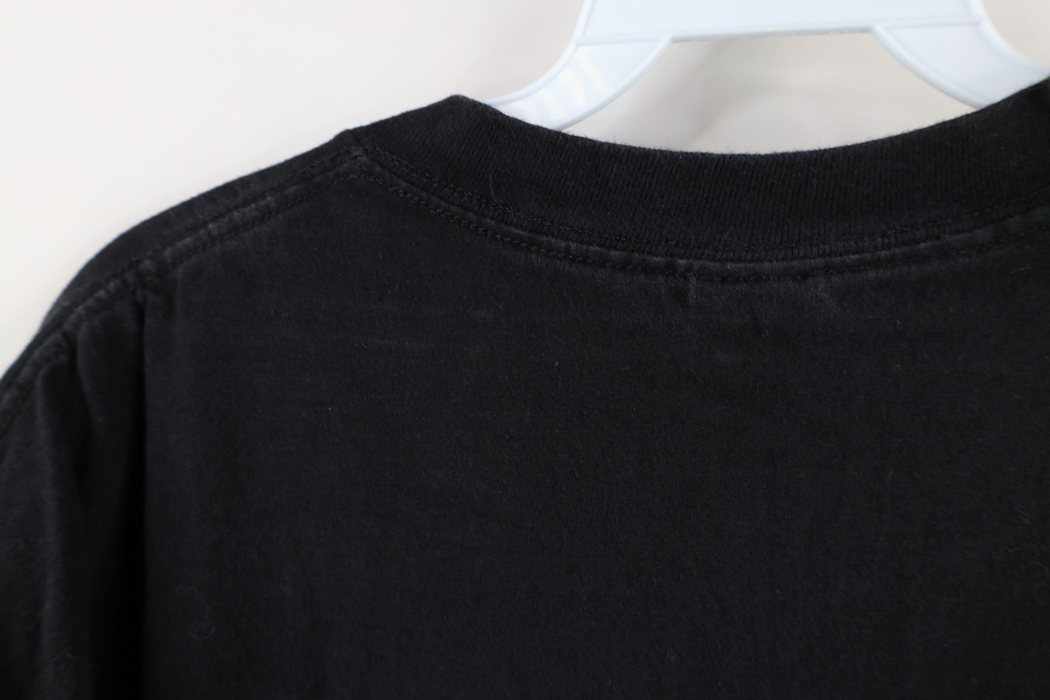 Vintage Vintage 90s Streetwear Heavyweight Cotton T-Shirt Black Size US XL / EU 56 / 4 - 8 Thumbnail