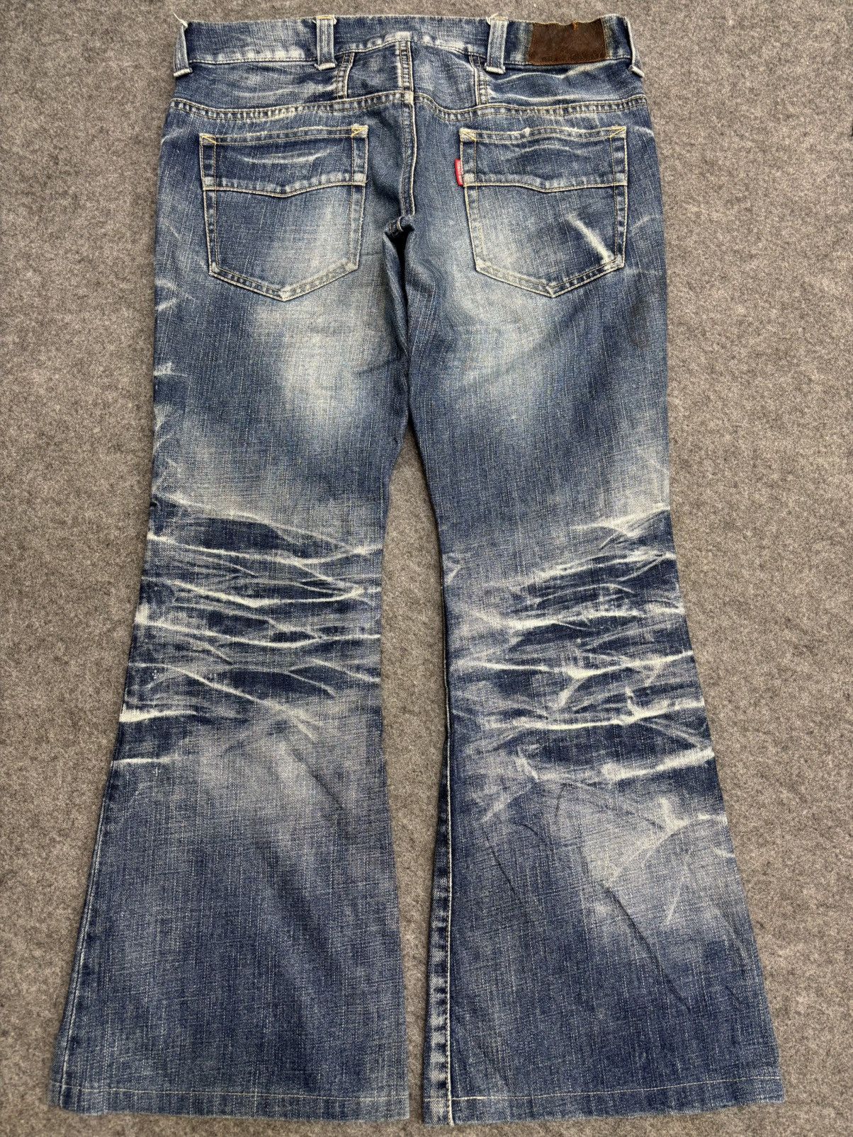 Tornado Mart 💥Bell Bottom💥Tornado Mart Crazy Claw Mark Denim F621 Size 33" - 13 Thumbnail