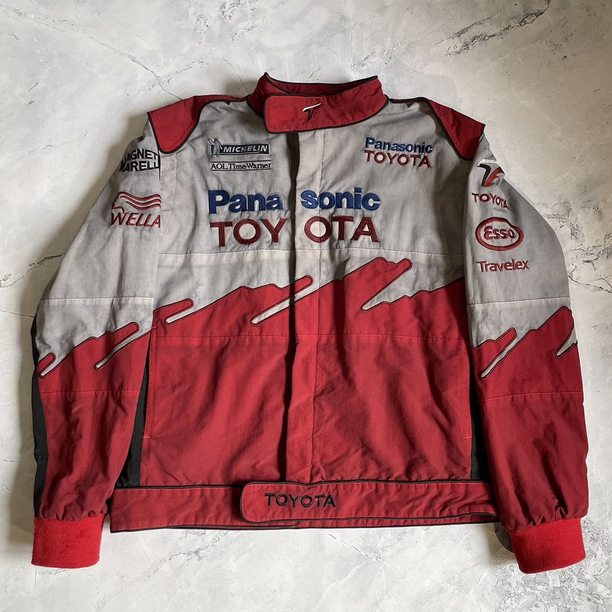 Formula 1 Toyota F1 Racing Panasonic Vintage NASCAR Bomber Jacket Size US L / EU 52-54 / 3 - 1 Thumbnail