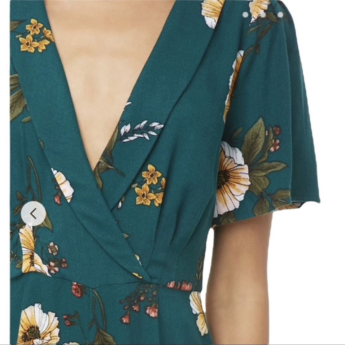 Forever 21 NWT Forever 21 Green Floral Jumpsuit S Size 27" / US 4 / IT 40 - 4 Thumbnail