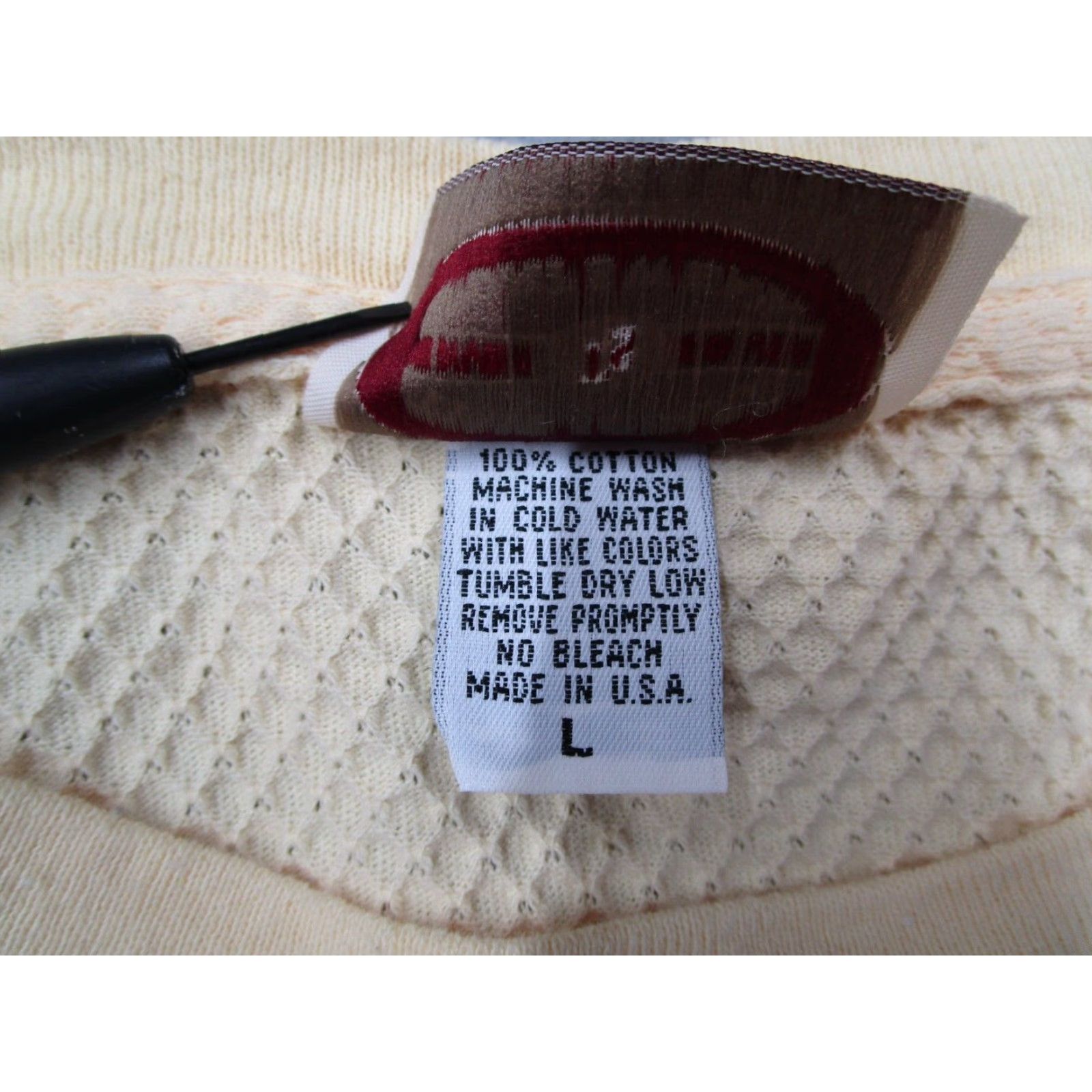 Vintage VINTAGE Maui Shirt Women Large Yellow Time Square Sportswear Textured Fabric Size ONE SIZE - 4 Thumbnail