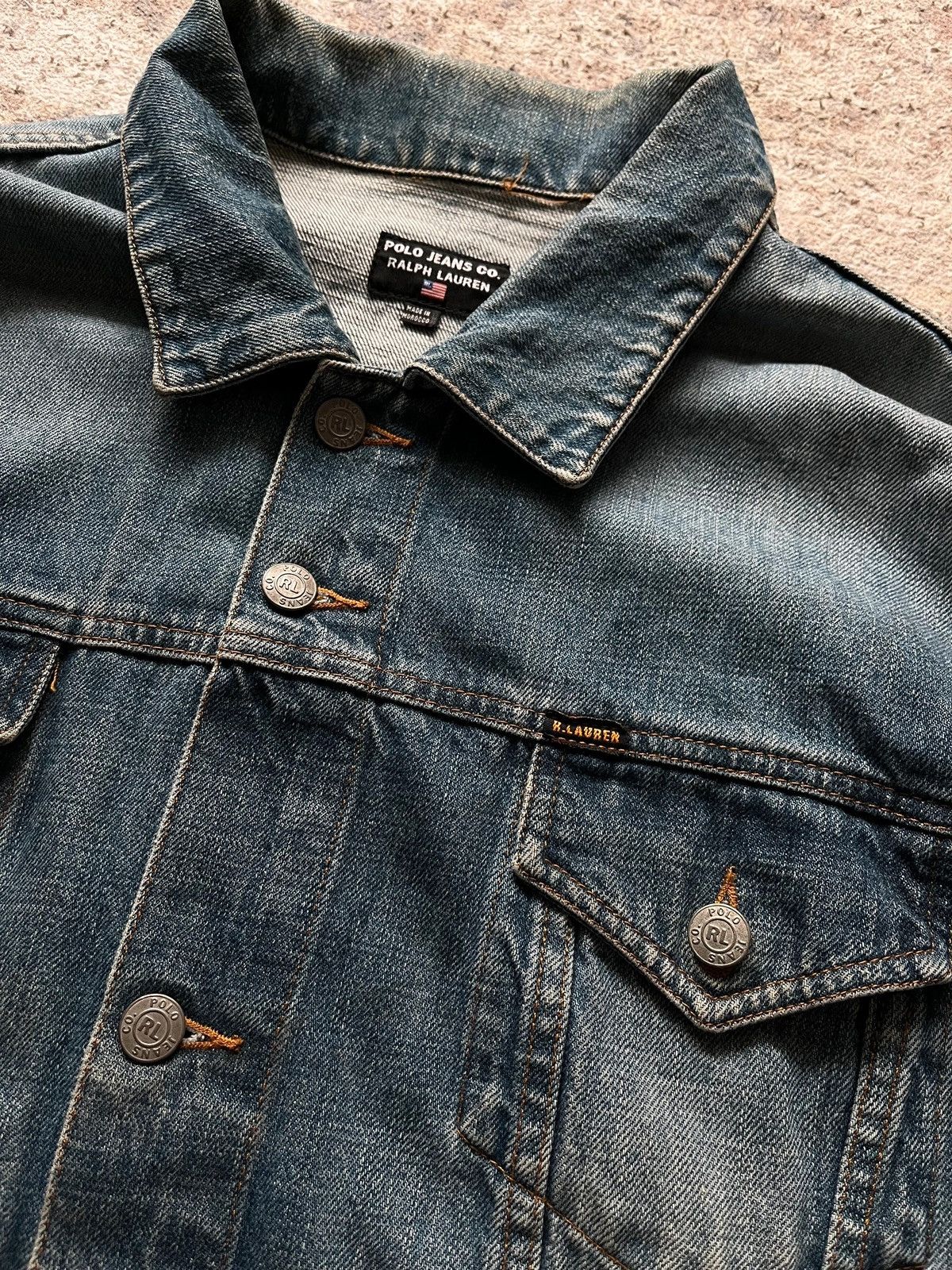 Ralph Lauren Ralph Lauren Polo Jeans Sz XL Denim Jeans Jacket 2001 Rare Size US XL / EU 56 / 4 - 8 Thumbnail