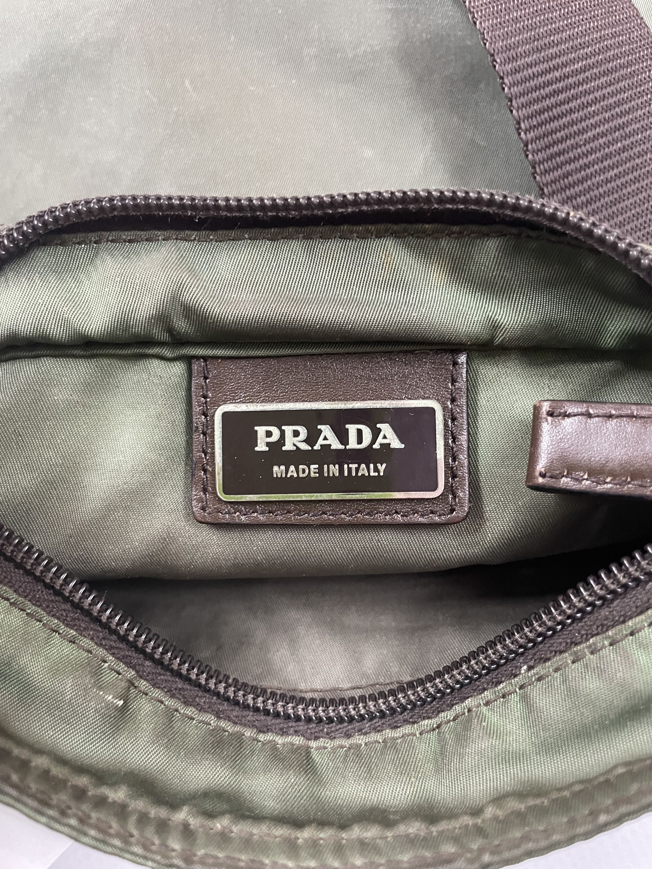Prada Prada nylon triangle logo small shoulder crossbody bag Size ONE SIZE - 19 Thumbnail