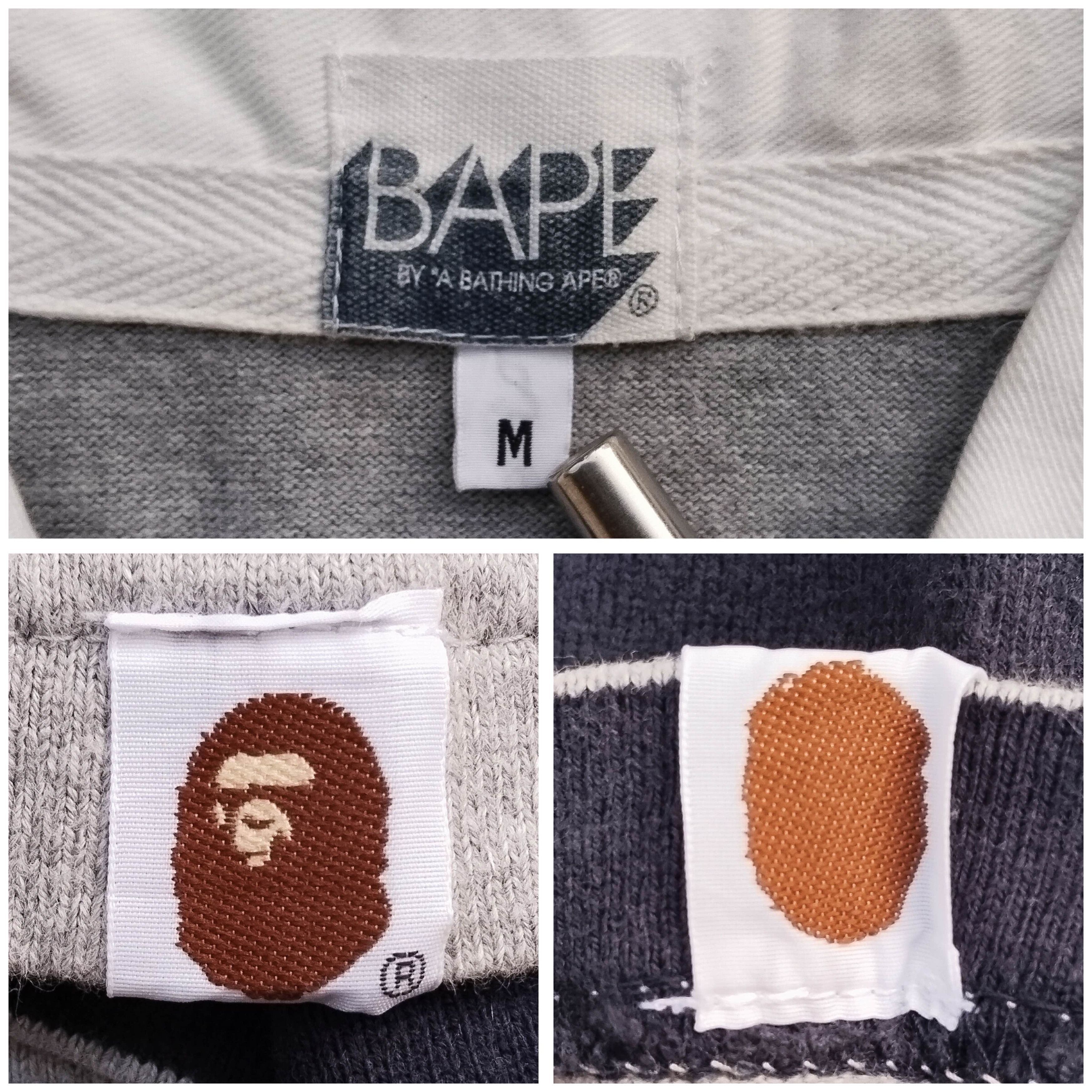 Bape 2007 Bape Ape Head Stripe Polo Size US M / EU 48-50 / 2 - 6 Thumbnail