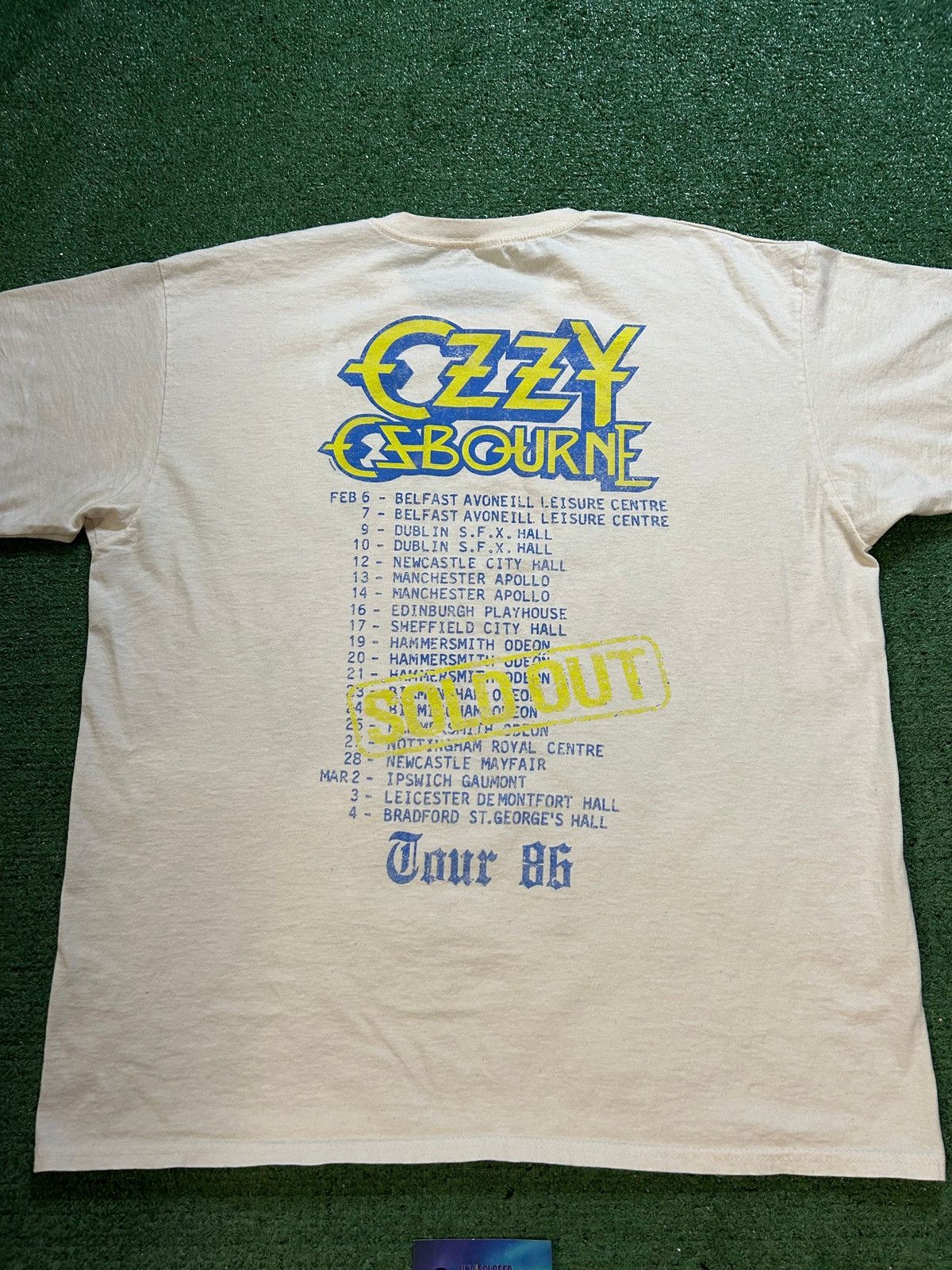 Band Tees Ozzy ozbourne tour 86 white tee Size US L / EU 52-54 / 3 - 5 Thumbnail