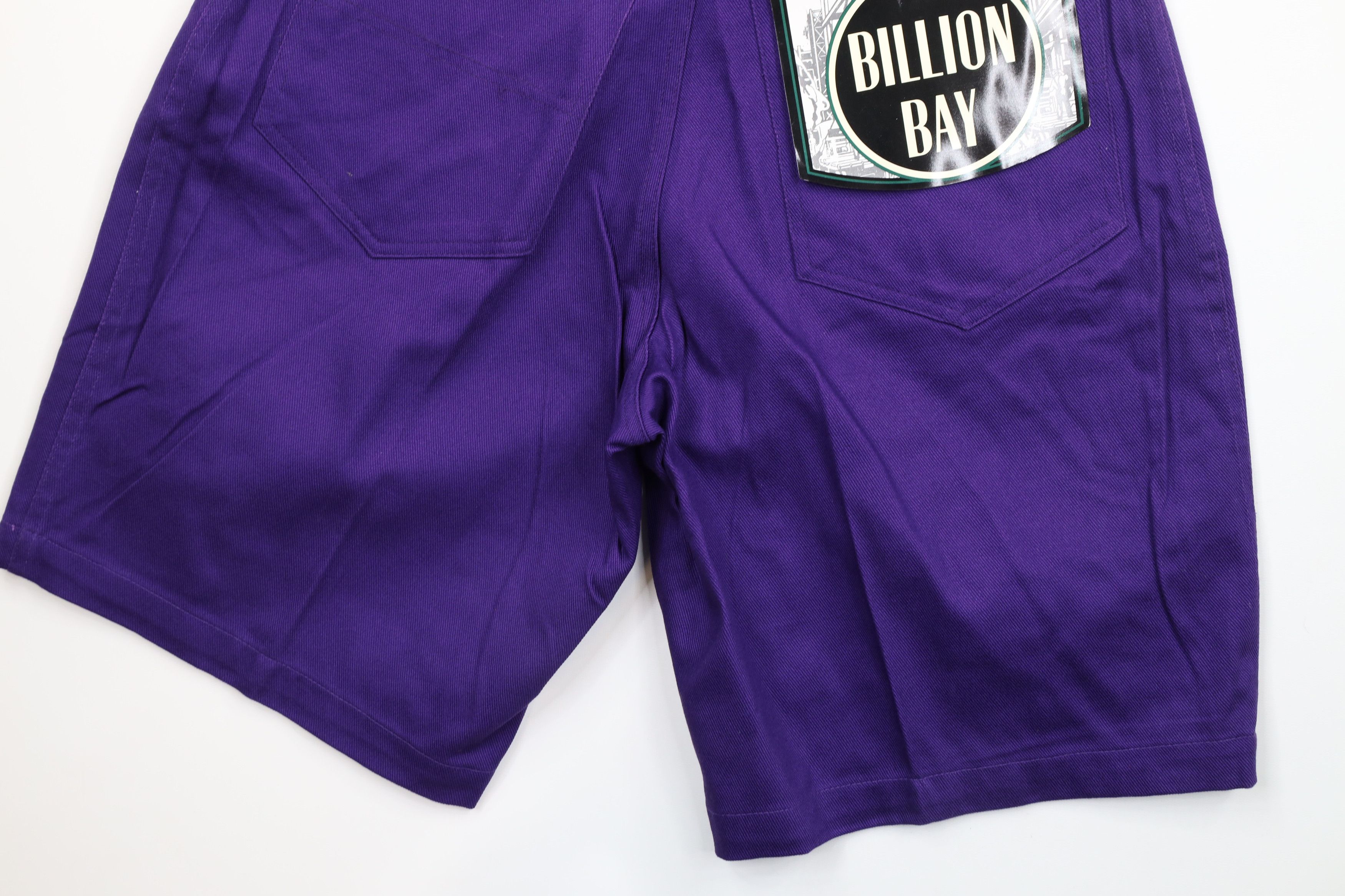 Vintage Deadstock Vintage 90s Streetwear Denim Shorts Jorts Purple Size US 30 / EU 46 - 9 Thumbnail