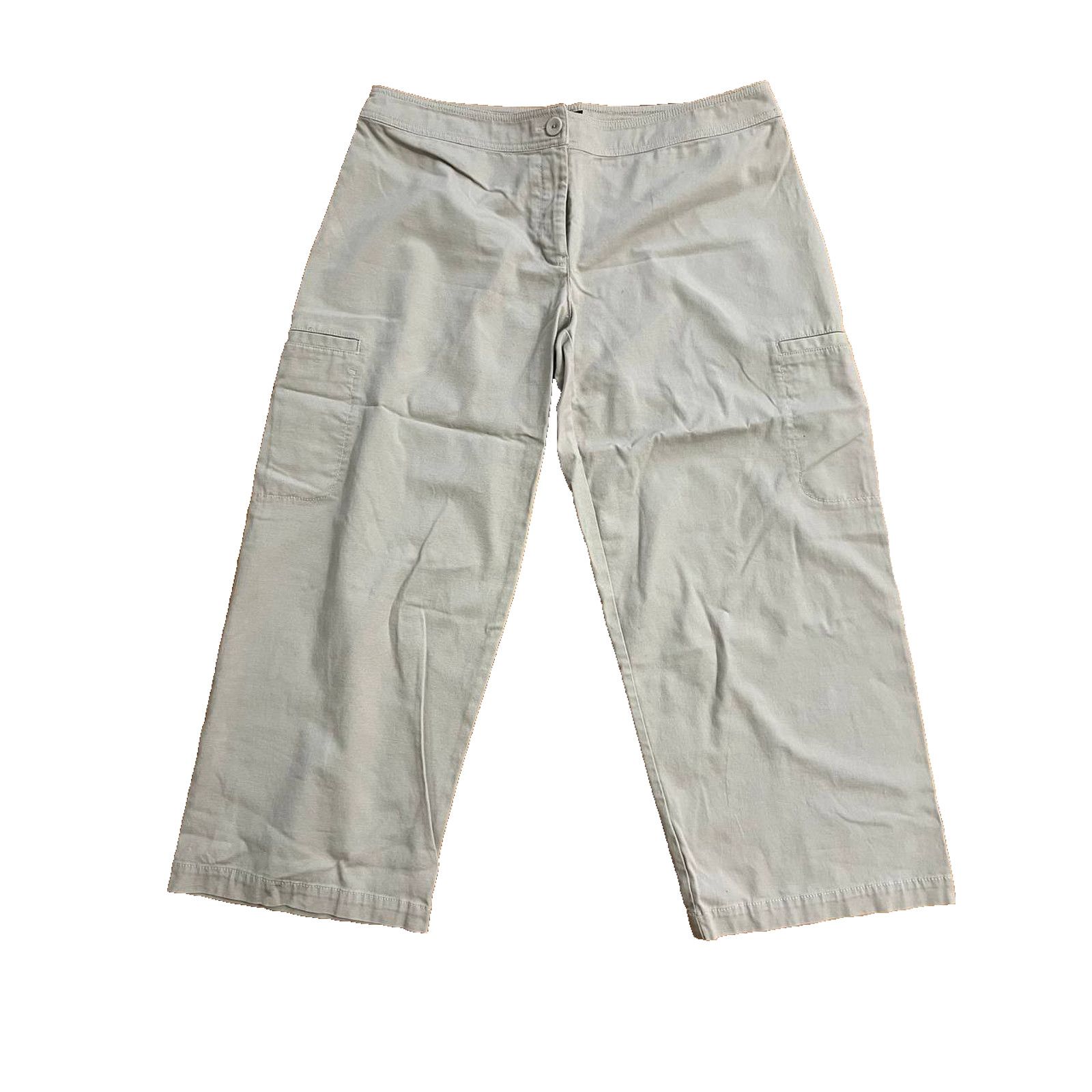 Eileen Fisher Eileen Fisher Organic Cotton Jeans Beige Medium A001881 Size 32" / US 10 / IT 46 - 1 Thumbnail
