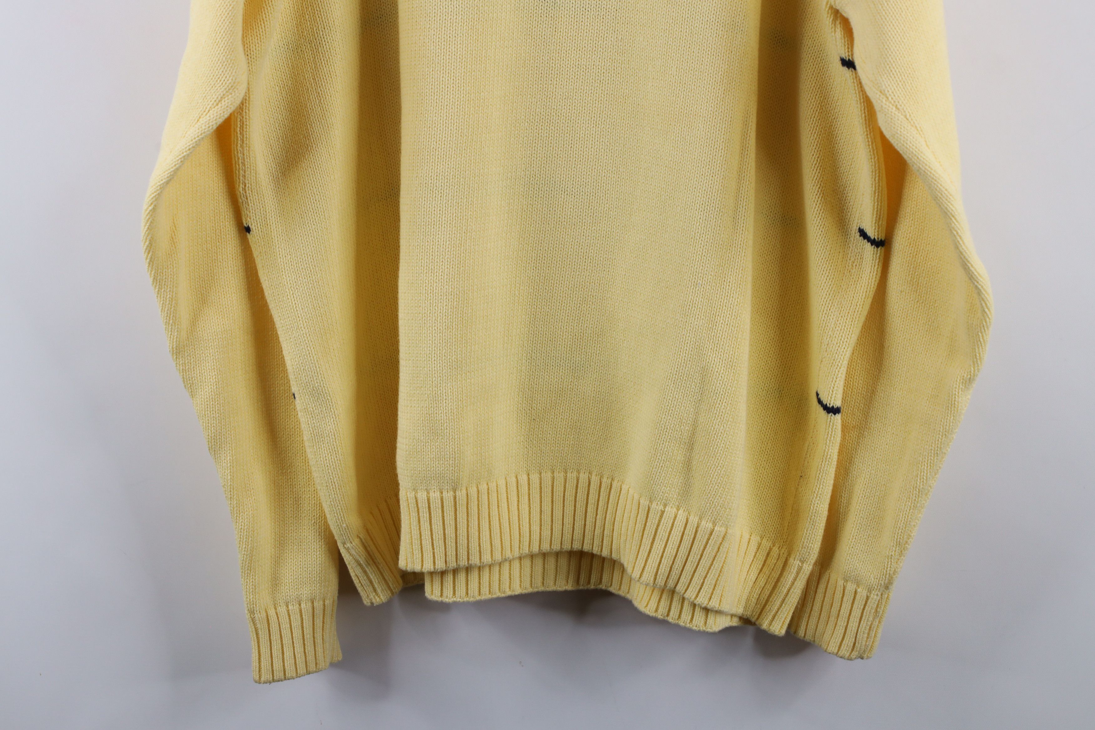 Vintage Vintage 90s Streetwear Cotton Cable Knit Crewneck Sweater Size US L / EU 52-54 / 3 - 11 Thumbnail