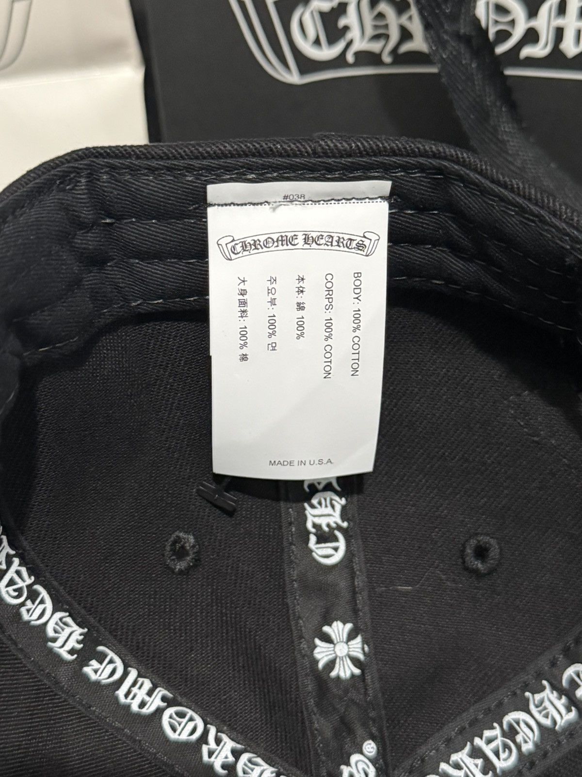 Chrome Hearts Chrome Hearts RS3 Baseball Hat Size ONE SIZE - 5 Thumbnail