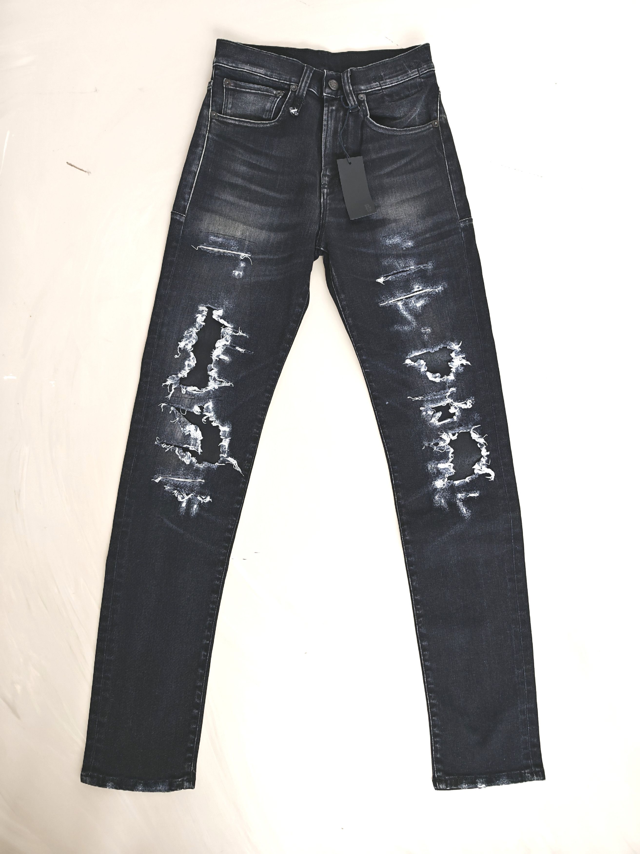 R13 R13 Skate Pant Distressed Jeans FW17 W28 – NWT – Free Shipp Size 28" / US 6 / IT 42 - 2 Thumbnail