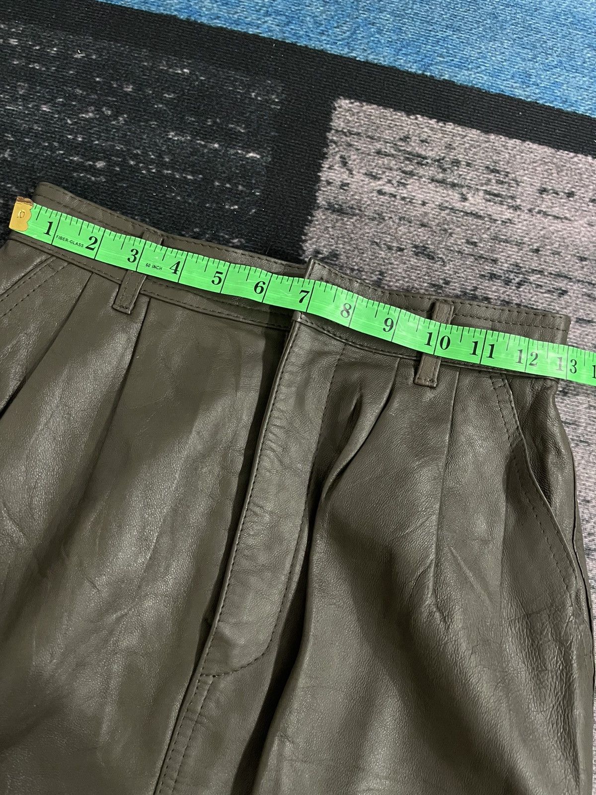 Hai Sporting Gear × Issey Miyake Vintage Issey Miyake Skirt Leather By Hai Sporting Gear Size 26" / US 2 / IT 38 - 13 Thumbnail