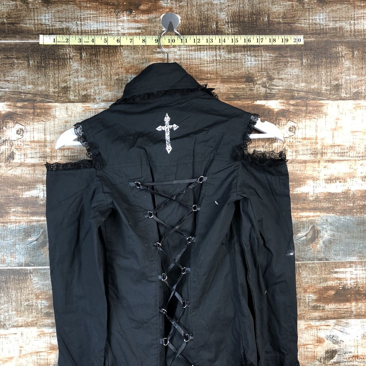AC/DC Ac Dc Ray seditonaries punk ripped Black #A2550 Size S / US 4 / IT 40 - 14 Thumbnail