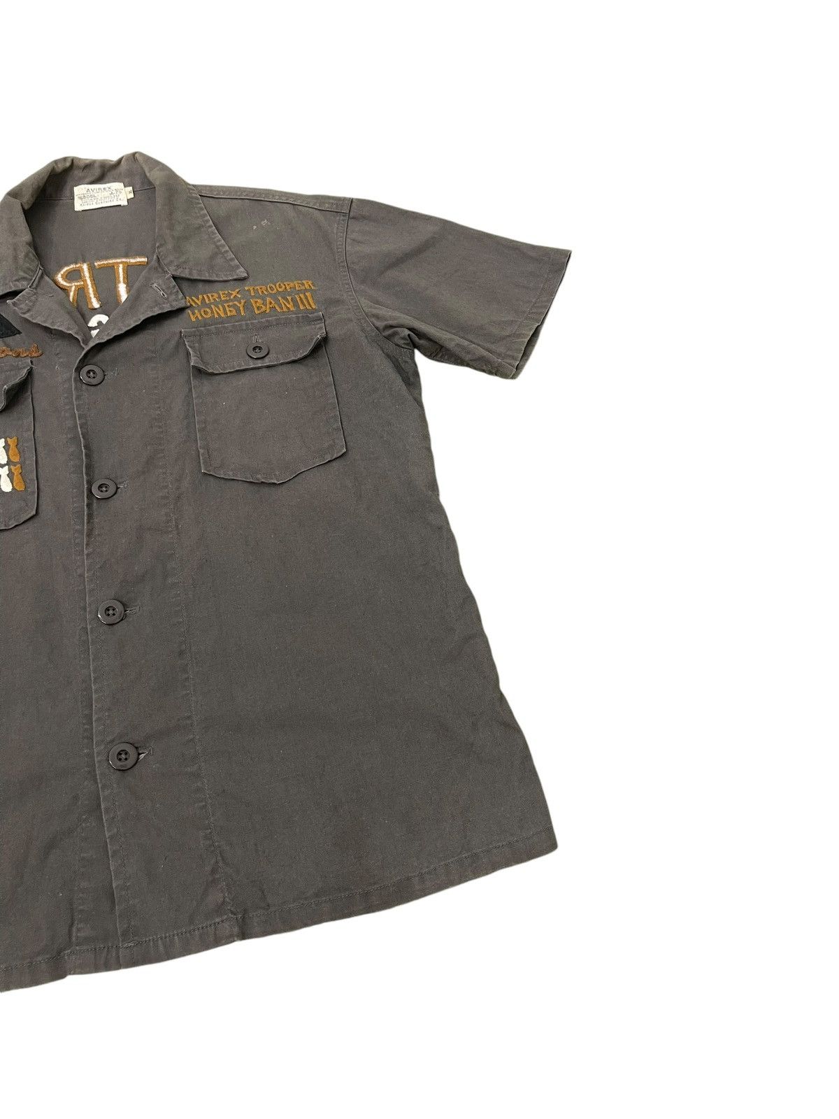 Avirex Embroydery Linen Shirt Avirex WWII Japan Faded 5🟩9 Size US L / EU 52-54 / 3 - 10 Thumbnail