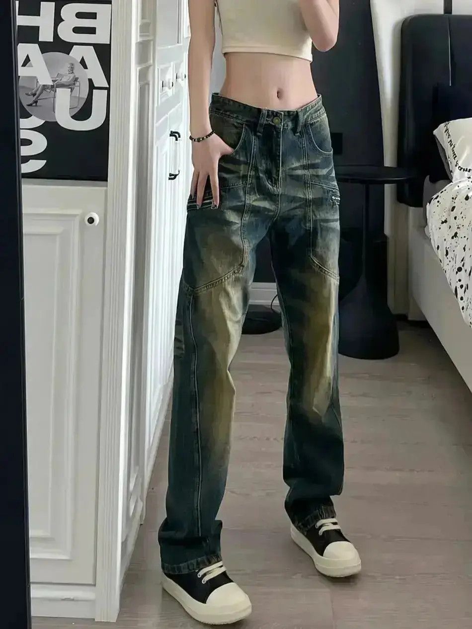 Japanese Brand Hip Hop Loose Multi Pocket Jeans Size US 32 / EU 48 - 1 Thumbnail