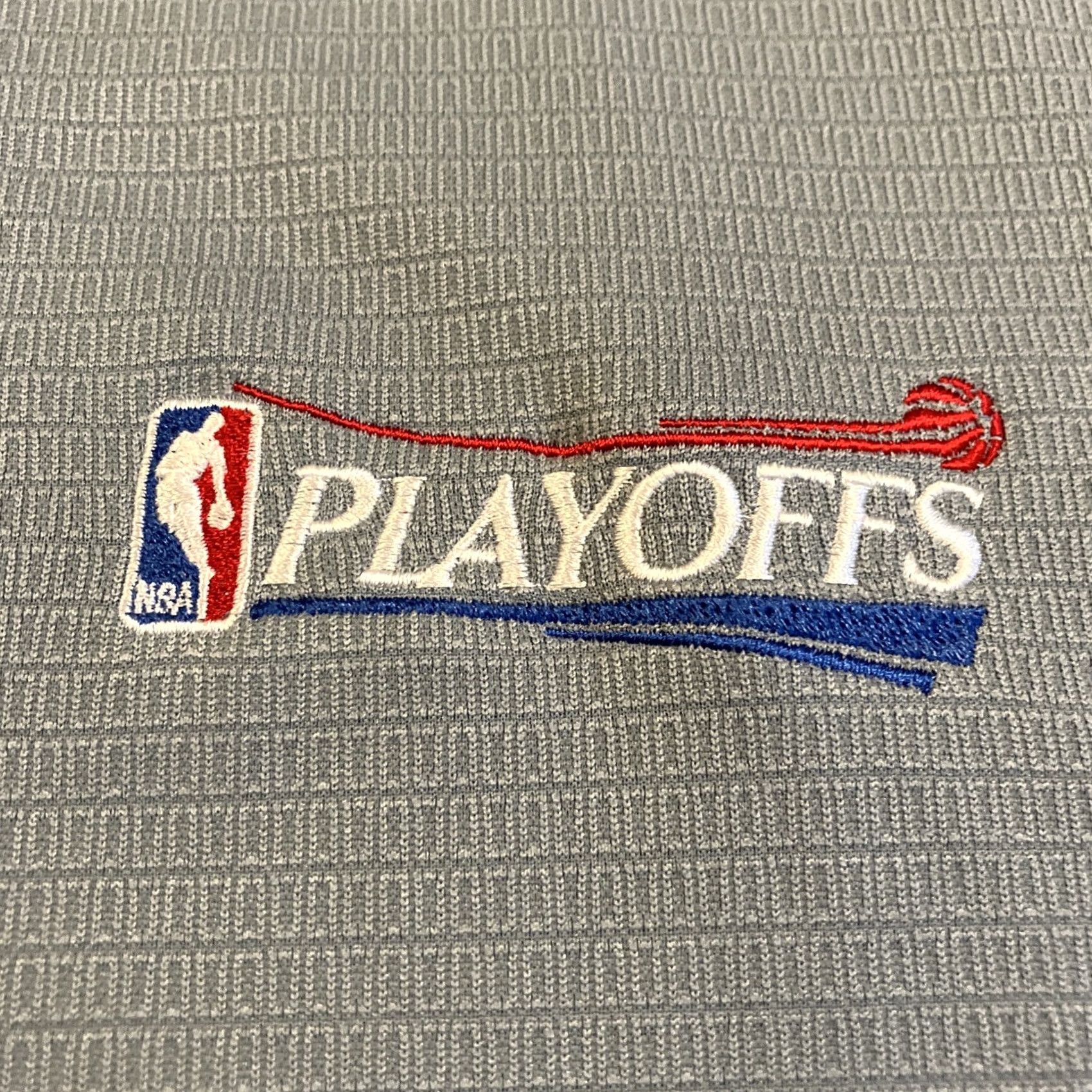 Adidas adidas Climalite NBA PLAYOFFS Embroidered Golf Polo Men XXL Blue Golf Polo Regular Short Sleeve Button Club Embroidered Performance/Activity Golf Men Size US XXL / EU 58 / 5 - 2 Thumbnail