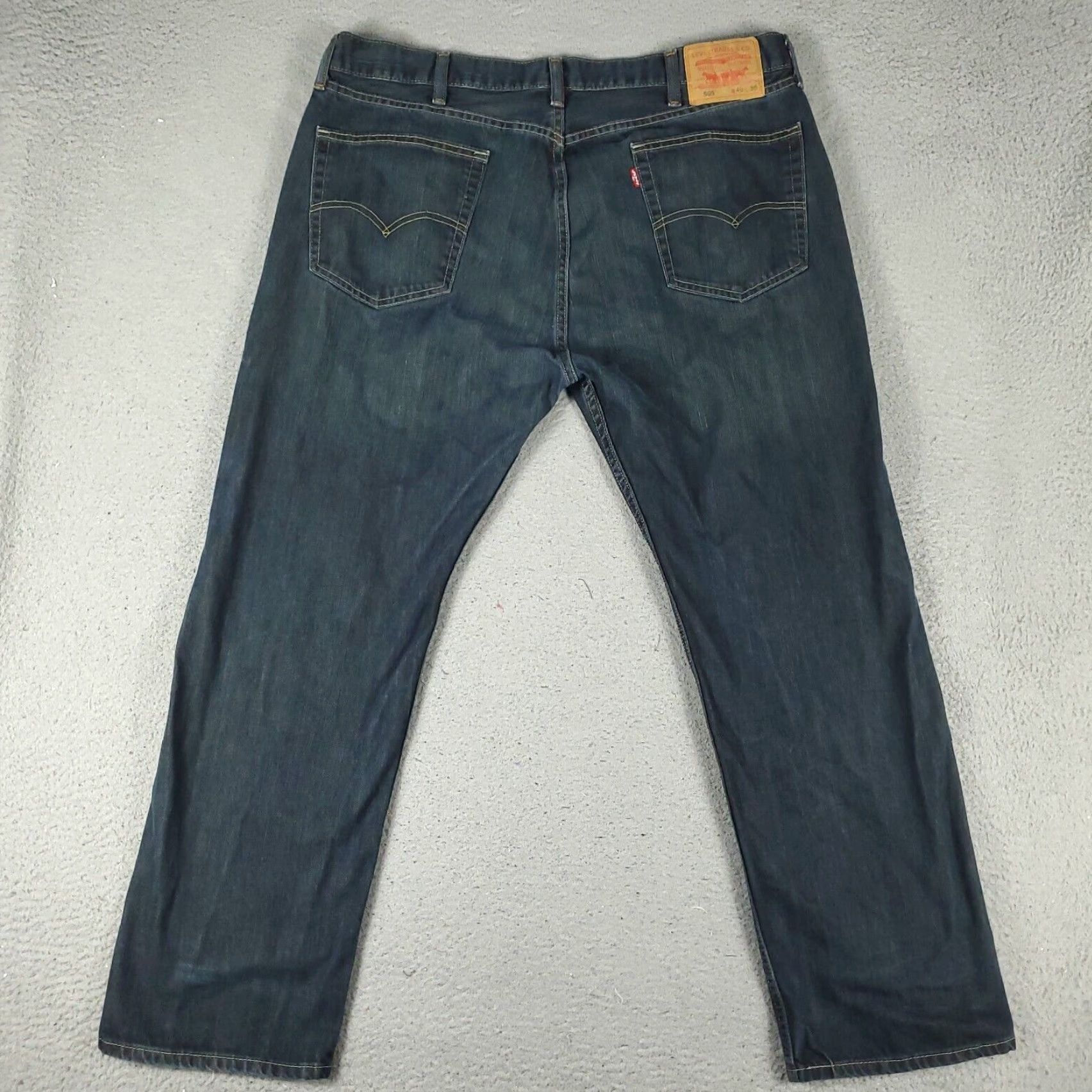 Levi's Levis 505 Jeans Mens 40x26 Blue Casual Straight Leg Denim Pants Size US 40 / EU 56 - 7 Thumbnail