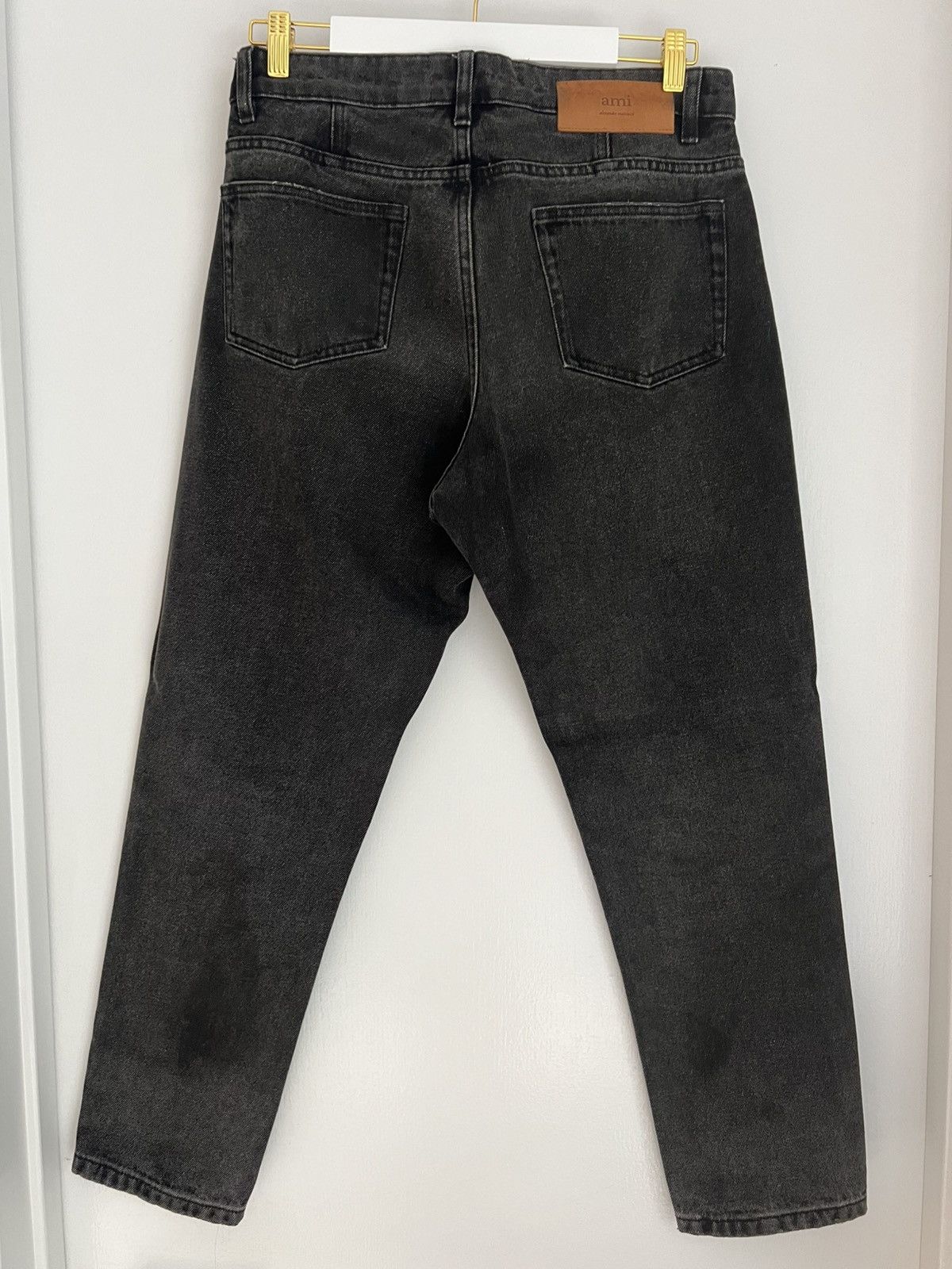 AMI AMI Tapered Fit Jeans - Vintage Black Size US 27 - 2 Thumbnail