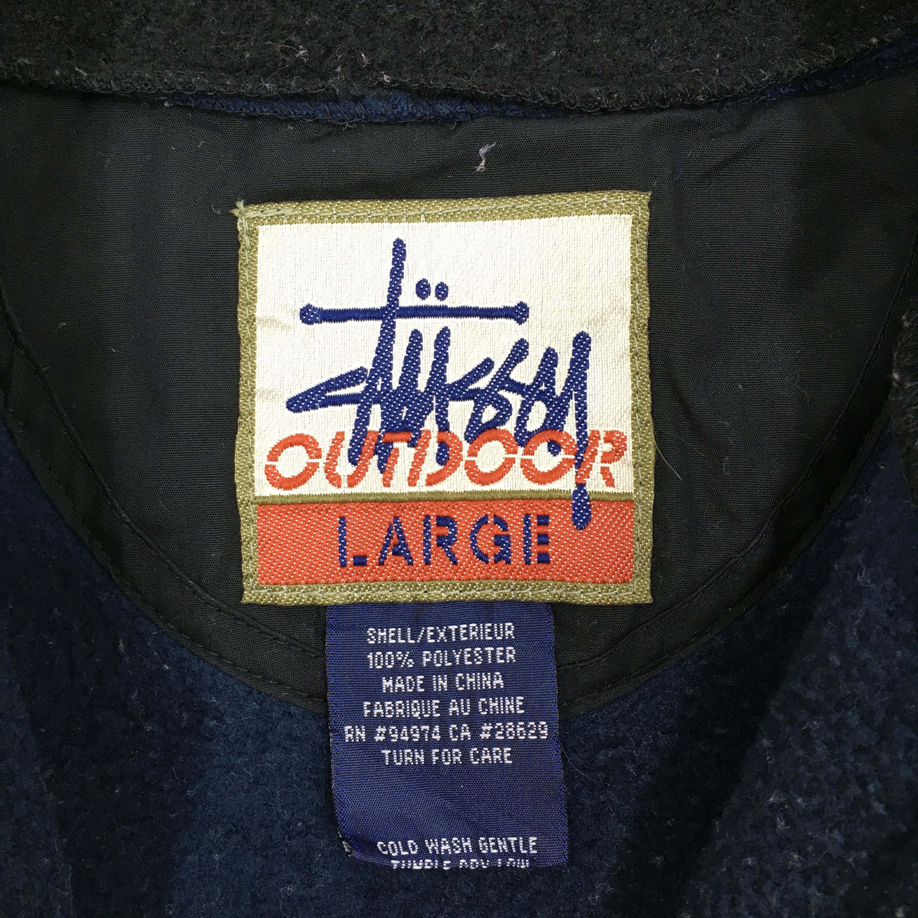 Stussy × Vintage Vintage Stussy Usa Zipper Fleece Sweater Large Size US L / EU 52-54 / 3 - 5 Thumbnail