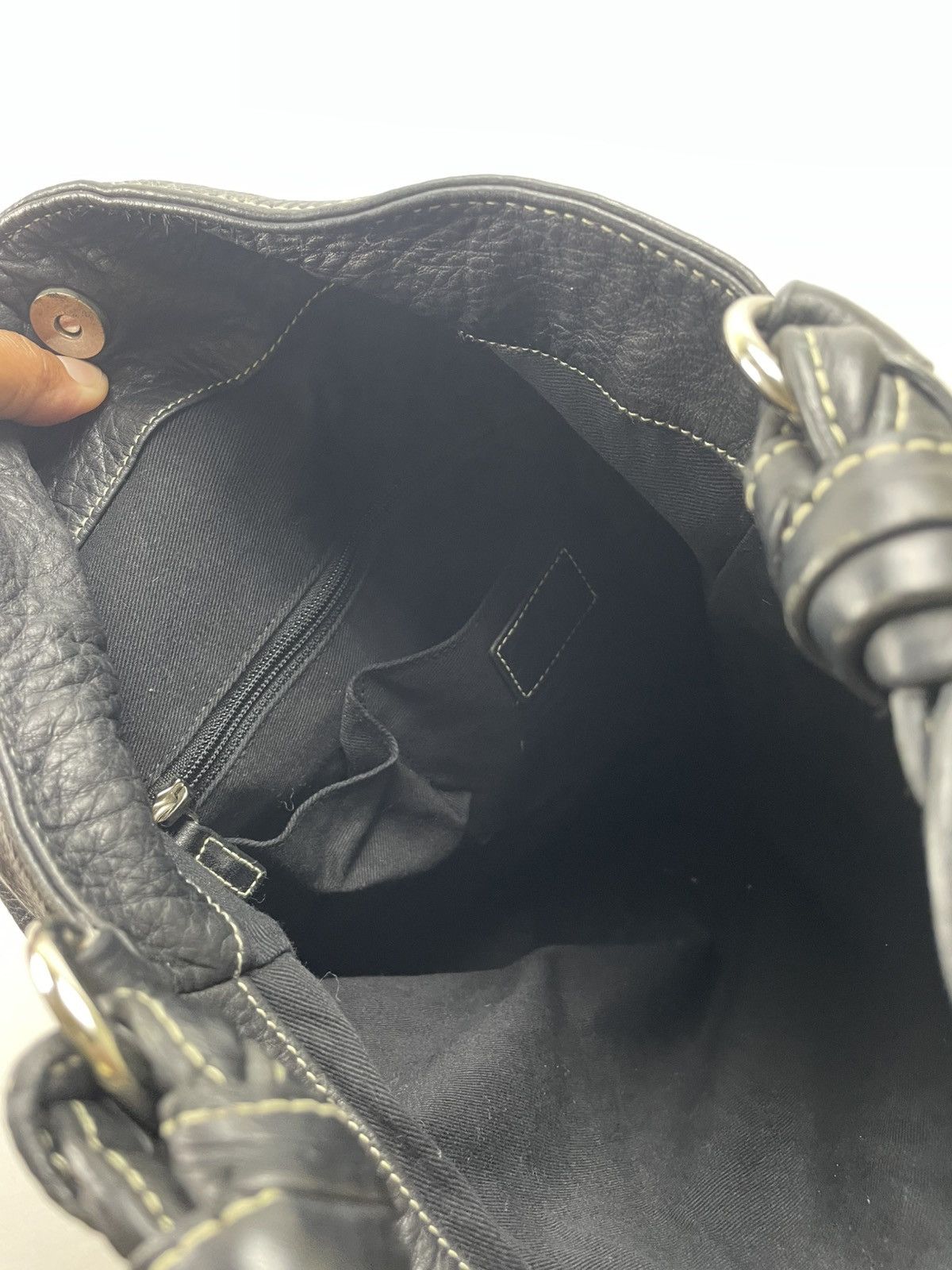 Polo Ralph Lauren Vintage Ralph Lauren Soft Black Leather Hobo Bag Size ONE SIZE - 9 Thumbnail