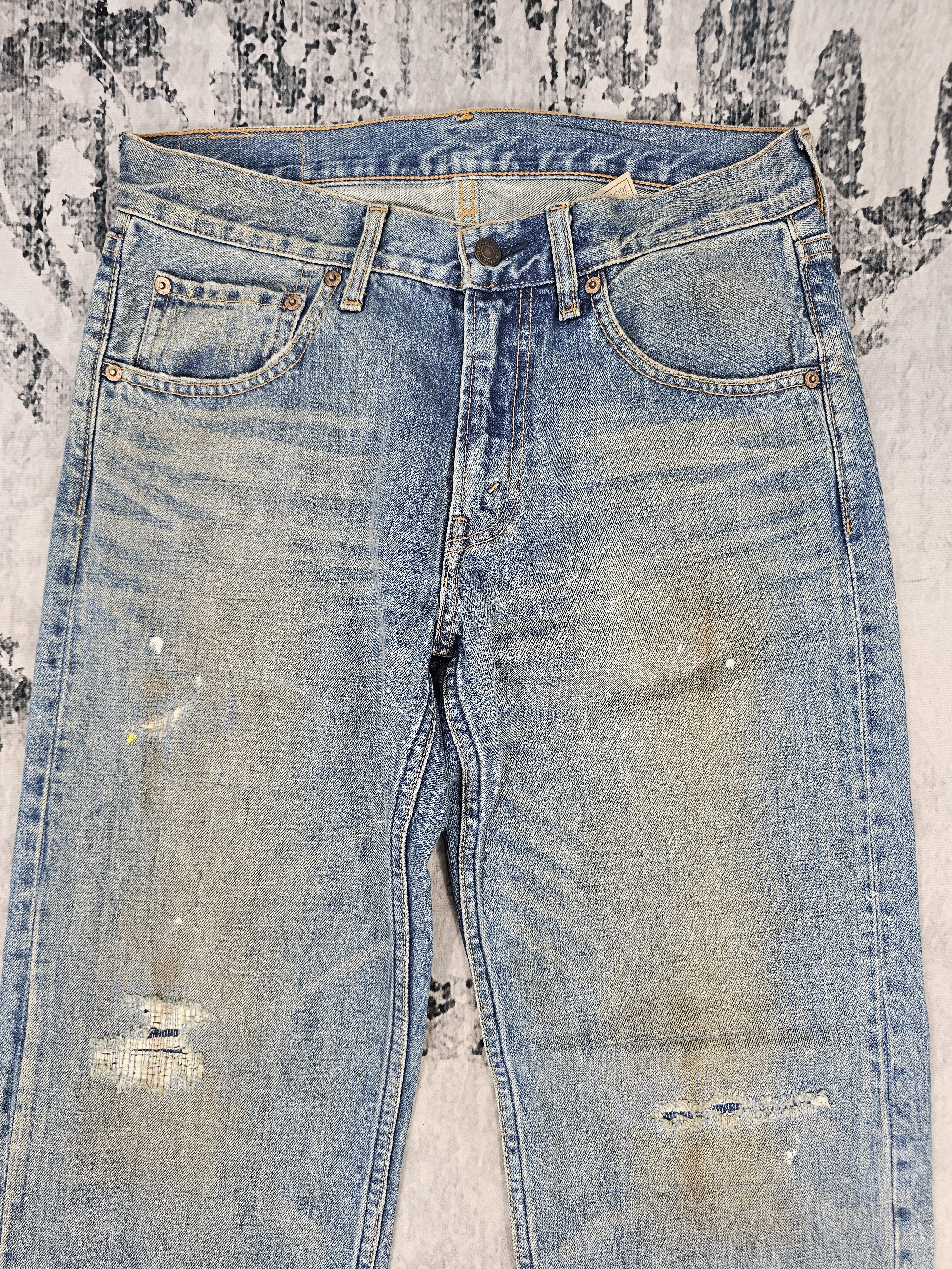 Levi's Vintage Clothing Vtg Levis 503 Rusty Faded Ripped Jeans Size 32X32 L0417 Size US 32 / EU 48 - 5 Thumbnail