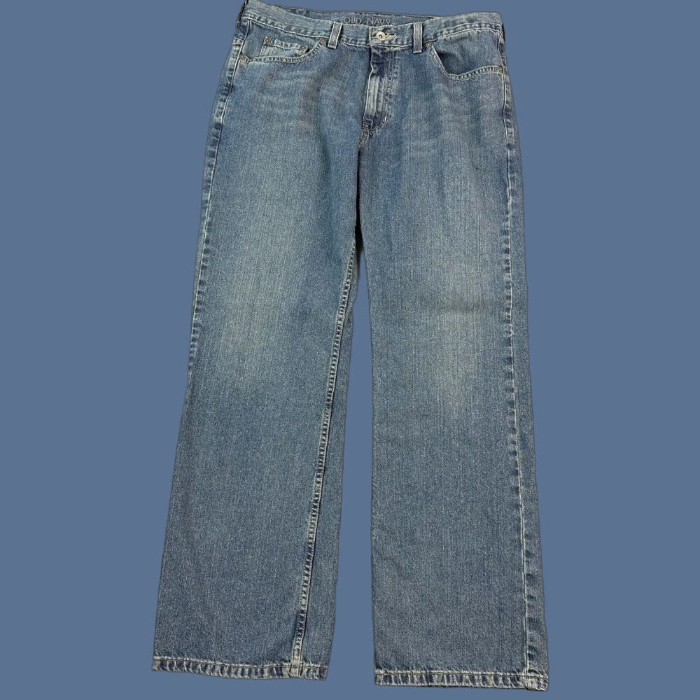 Old Navy VINTAGE Old Navy Jeans Mens 36x34 Blue Medium Wash Denim Bootcut Skate Y2K Size US 36 / EU 52 - 1 Thumbnail