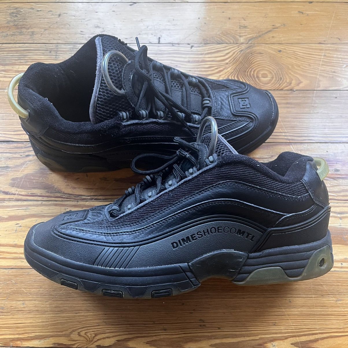 Dime DC Shoes x Dime Legacy OG Triple Black sz 12 Skate Sneakers Size US 12 / EU 45 - 6 Thumbnail