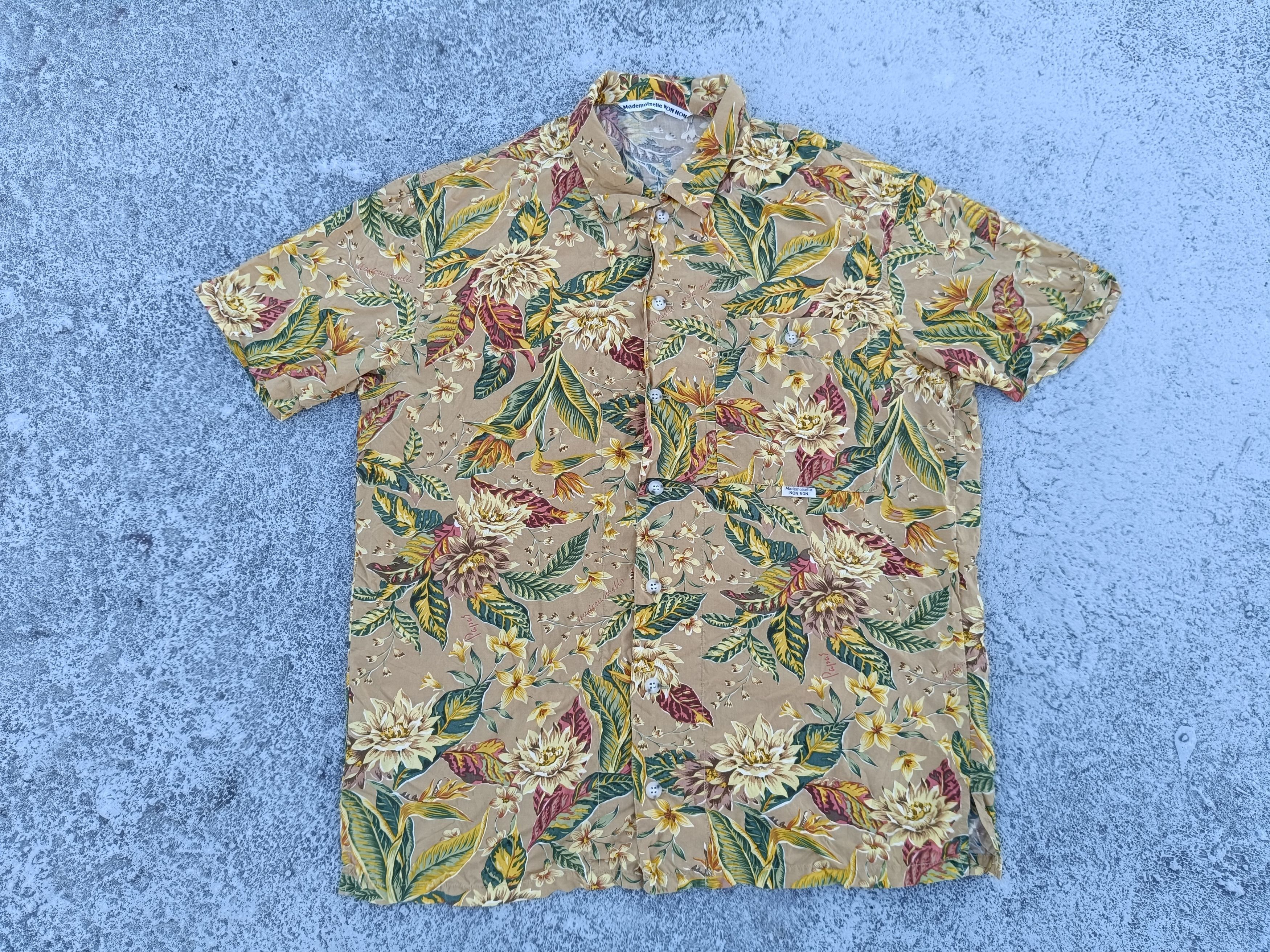 Mademoiselle Non Non Mademoiselle NON NON single pocket hawaii shirt Size US S / EU 44-46 / 1 - 1 Thumbnail