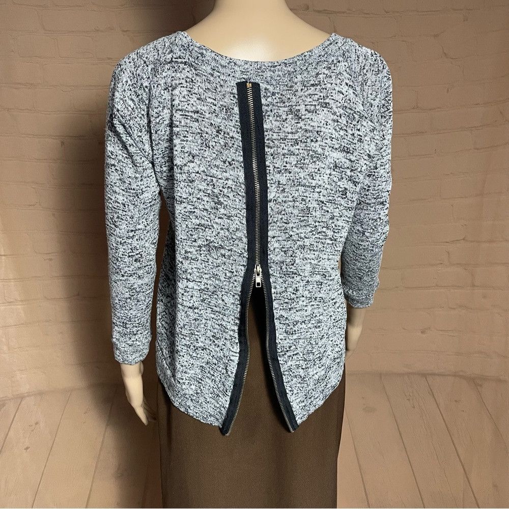 Other Jet John Eshaya Leather Heart Back Zipper Sweatshirt Top Si Size S / US 4 / IT 40 - 4 Thumbnail
