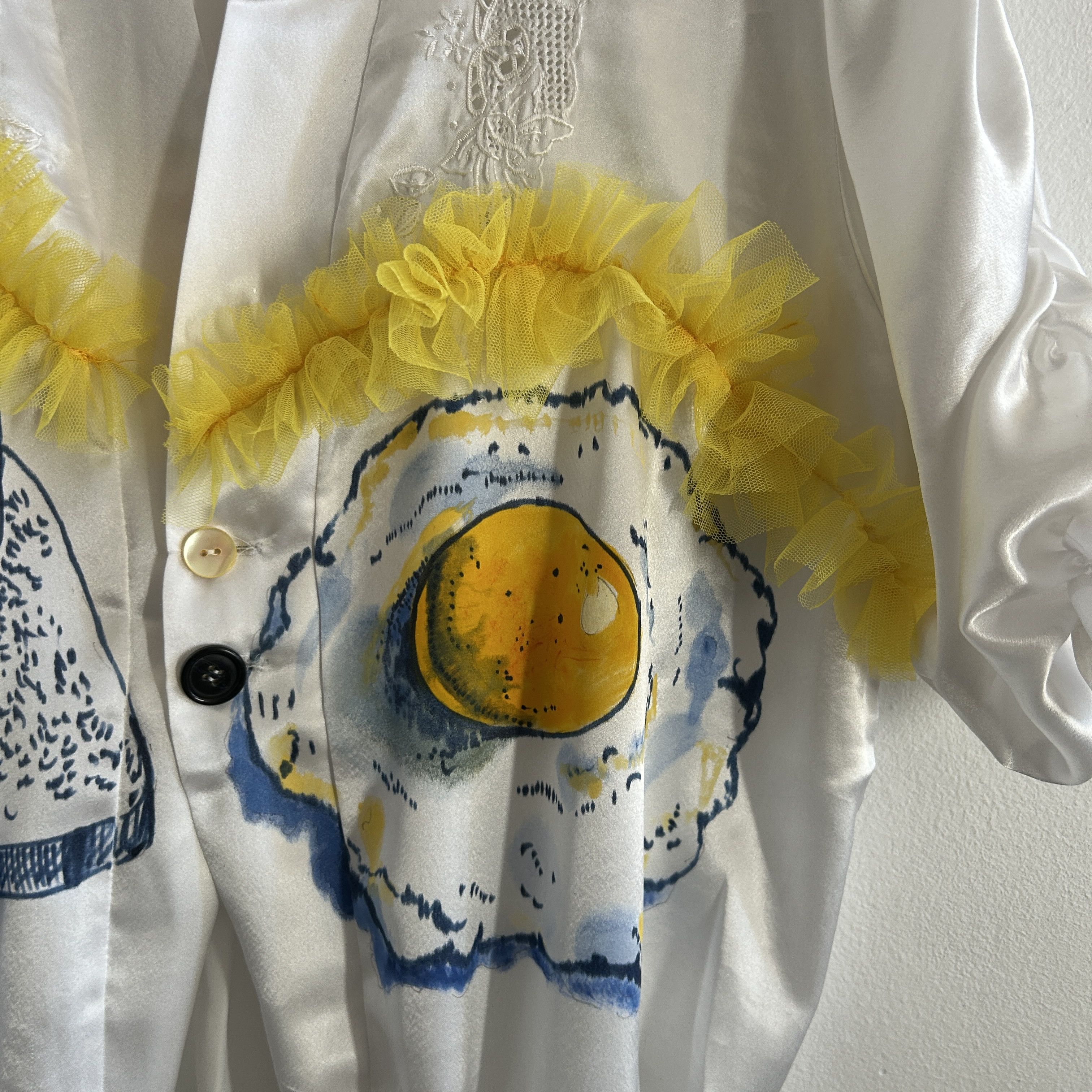 Custommade Vintage Reworked Sleep Fried Eggs Shirt Size XS / US 0-2 / IT 36-38 - 12 Thumbnail