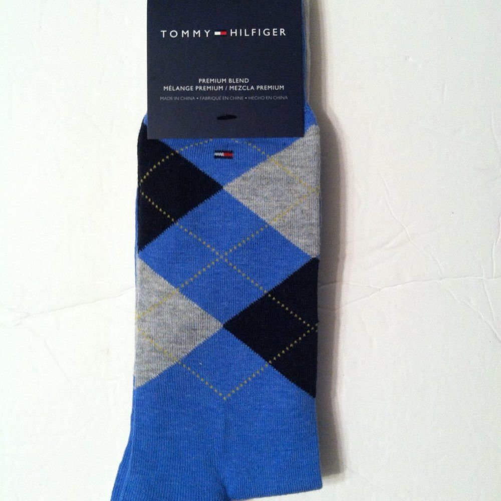 Tommy Hilfiger 3 DOUBLE TOMMY HILFIGER MEN'S NEW COTTON BLEND DRESS SOCKS Size ONE SIZE - 7 Thumbnail