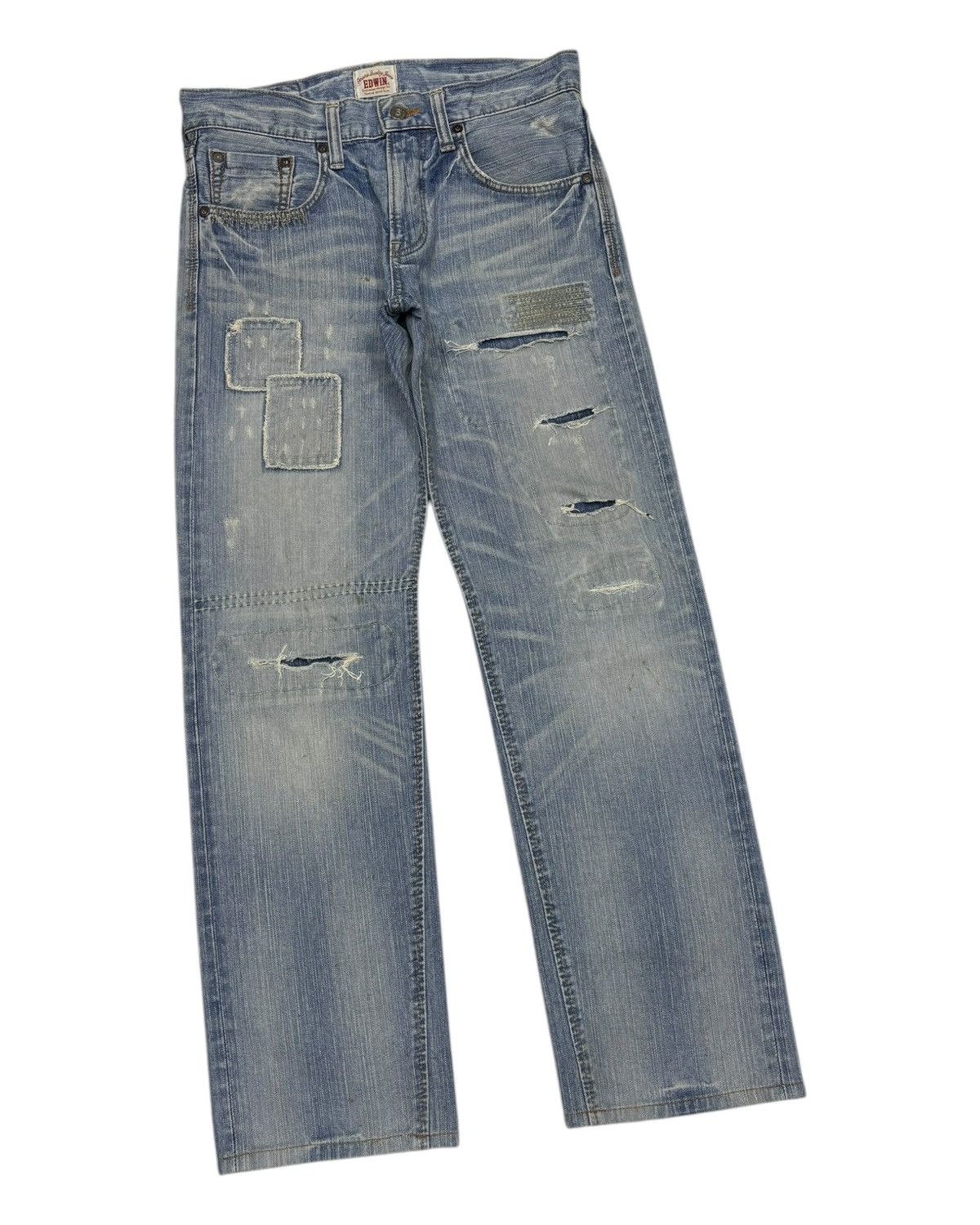 Kapital EDWIN EXCLUSIVE VINTAGE PATCHWORK DENIM JEANS Size US 32 / EU 48 - 5 Thumbnail