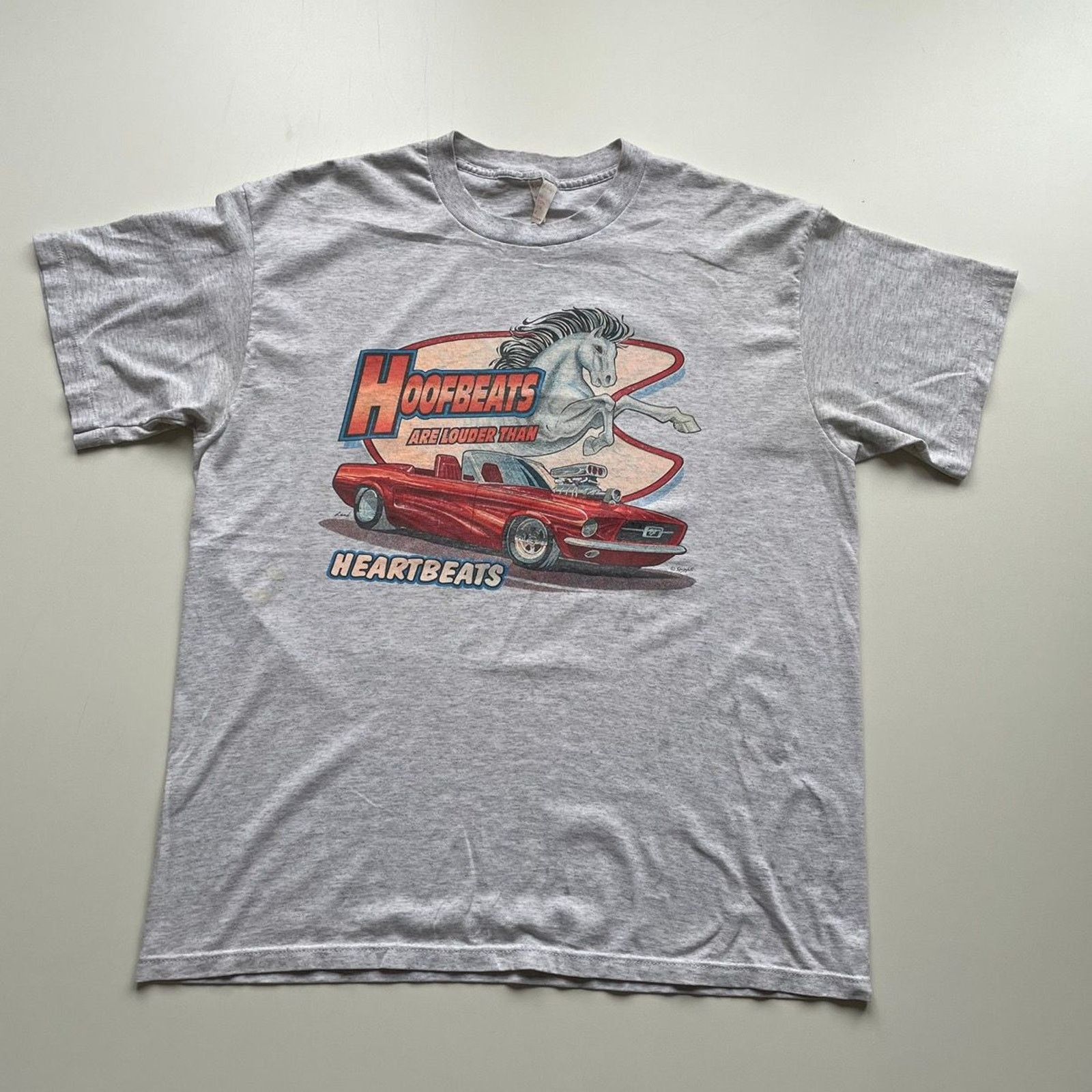 Ford × Vintage Vintage 90s Ford Mustang Art T Shirt Large Made In USA Rare Size US L / EU 52-54 / 3 - 1 Thumbnail
