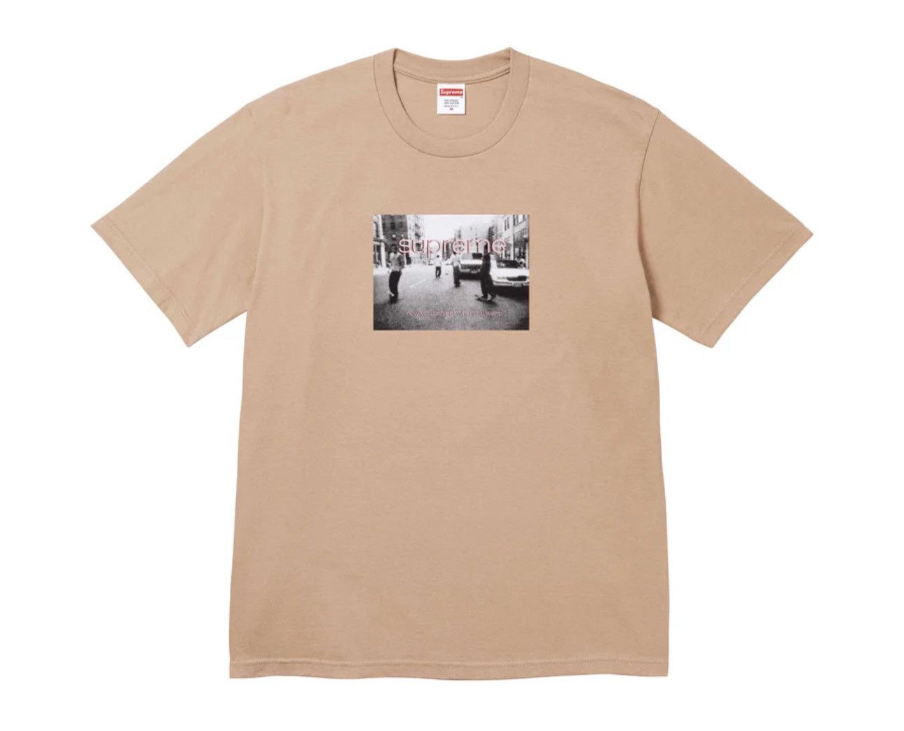 image of Supreme Crew 96 Tee in Khaki, Men's (Size XL)