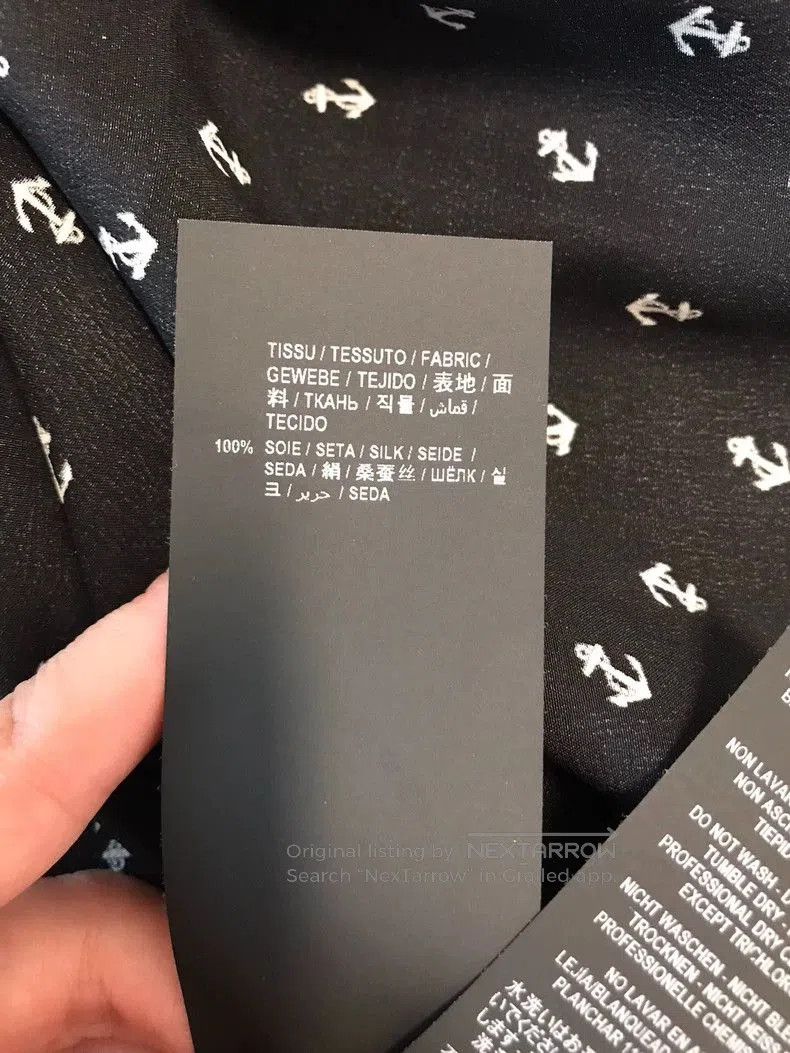 Other YSL Saint Laurent Silk Anchor Print Shirt. Size US M / EU 48-50 / 2 - 6 Thumbnail