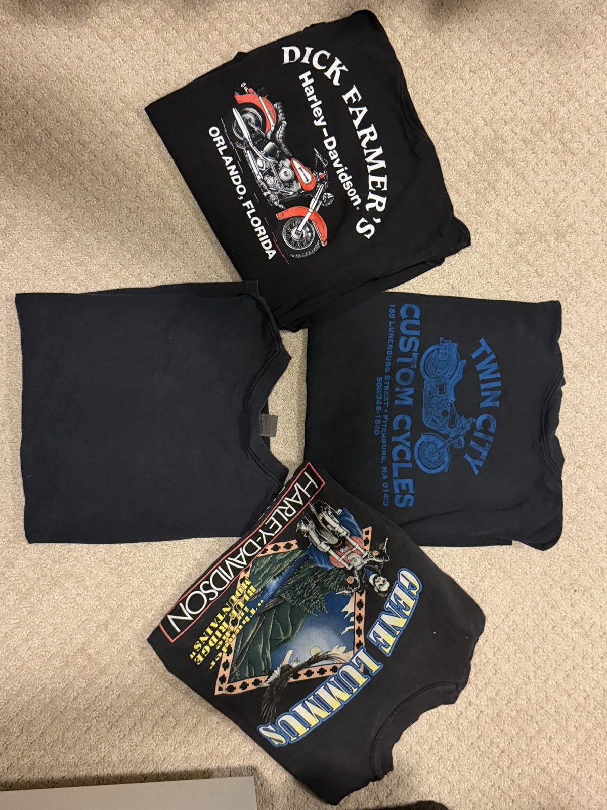 Harley Davidson Harley Davidson Bundle (3 3D emblem 1 Vintage Harley) Size US XL / EU 56 / 4 - 2 Thumbnail