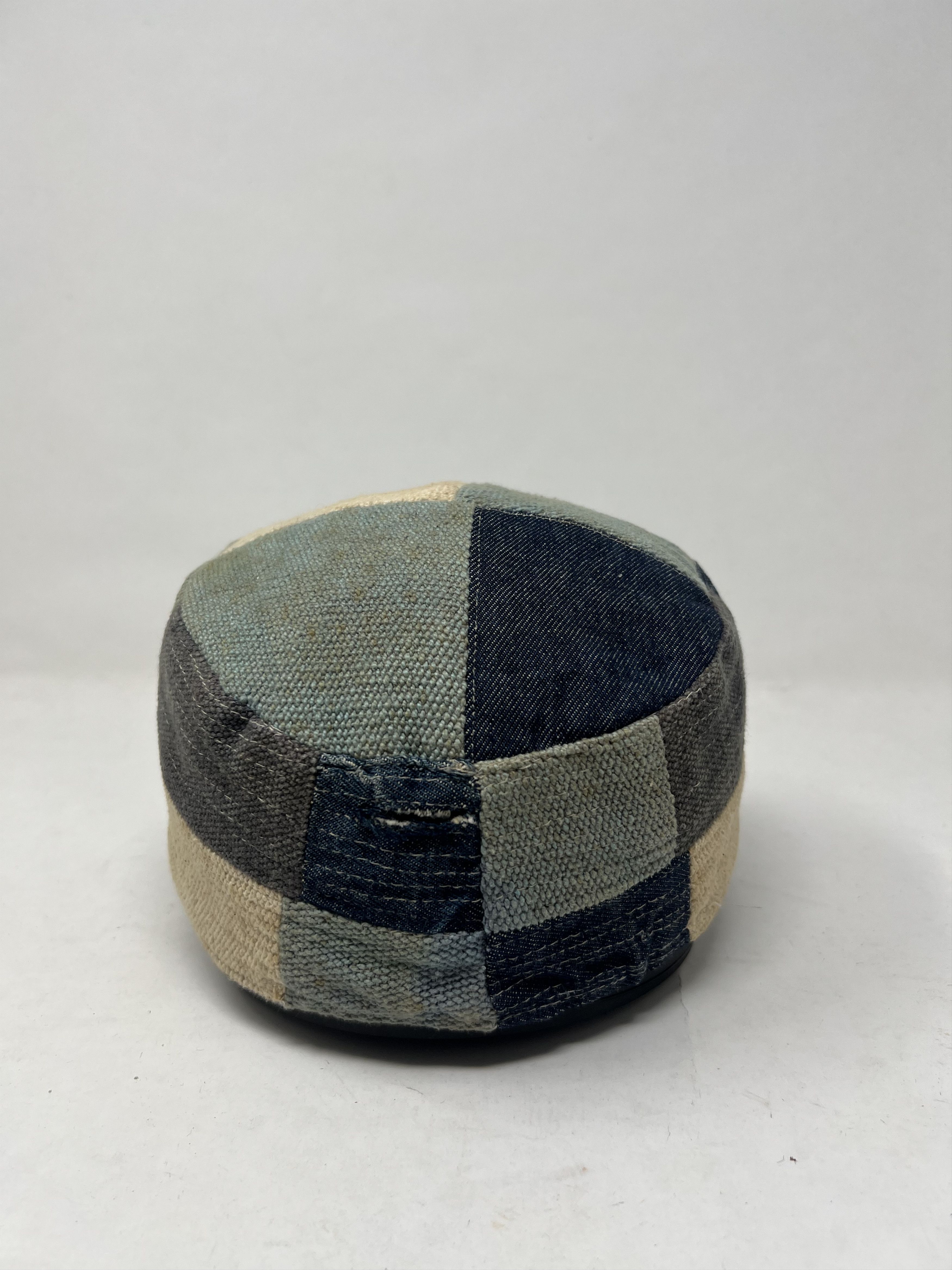 Japanese Brand Patchwork Indigo Sashiko Hat Size ONE SIZE - 3 Thumbnail