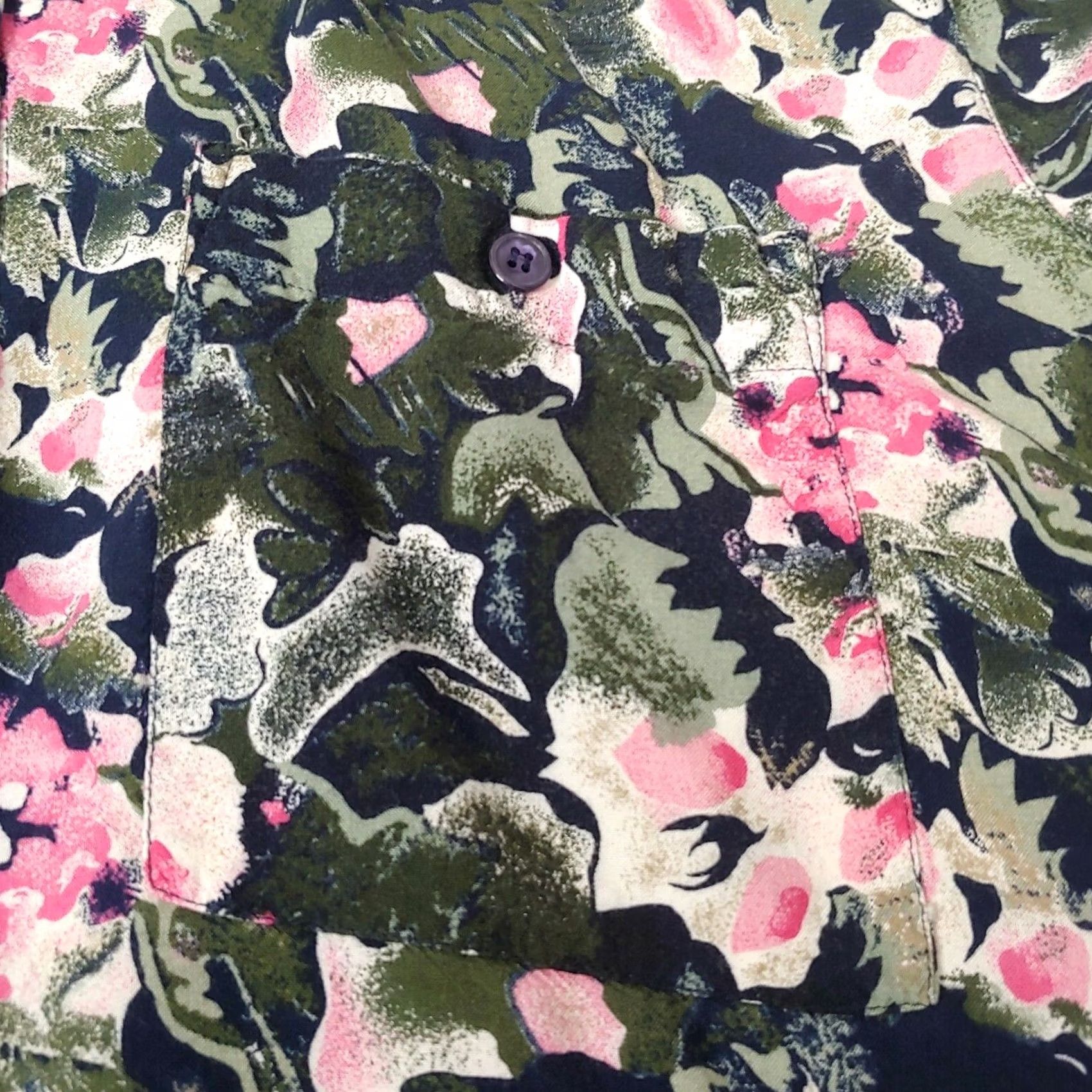 Vintage VINTAGE Maggie Lawrence Blouse Shirt Black Green Pink Granny Office 90s Floral L Womens Size L / US 10 / IT 46 - 7 Thumbnail