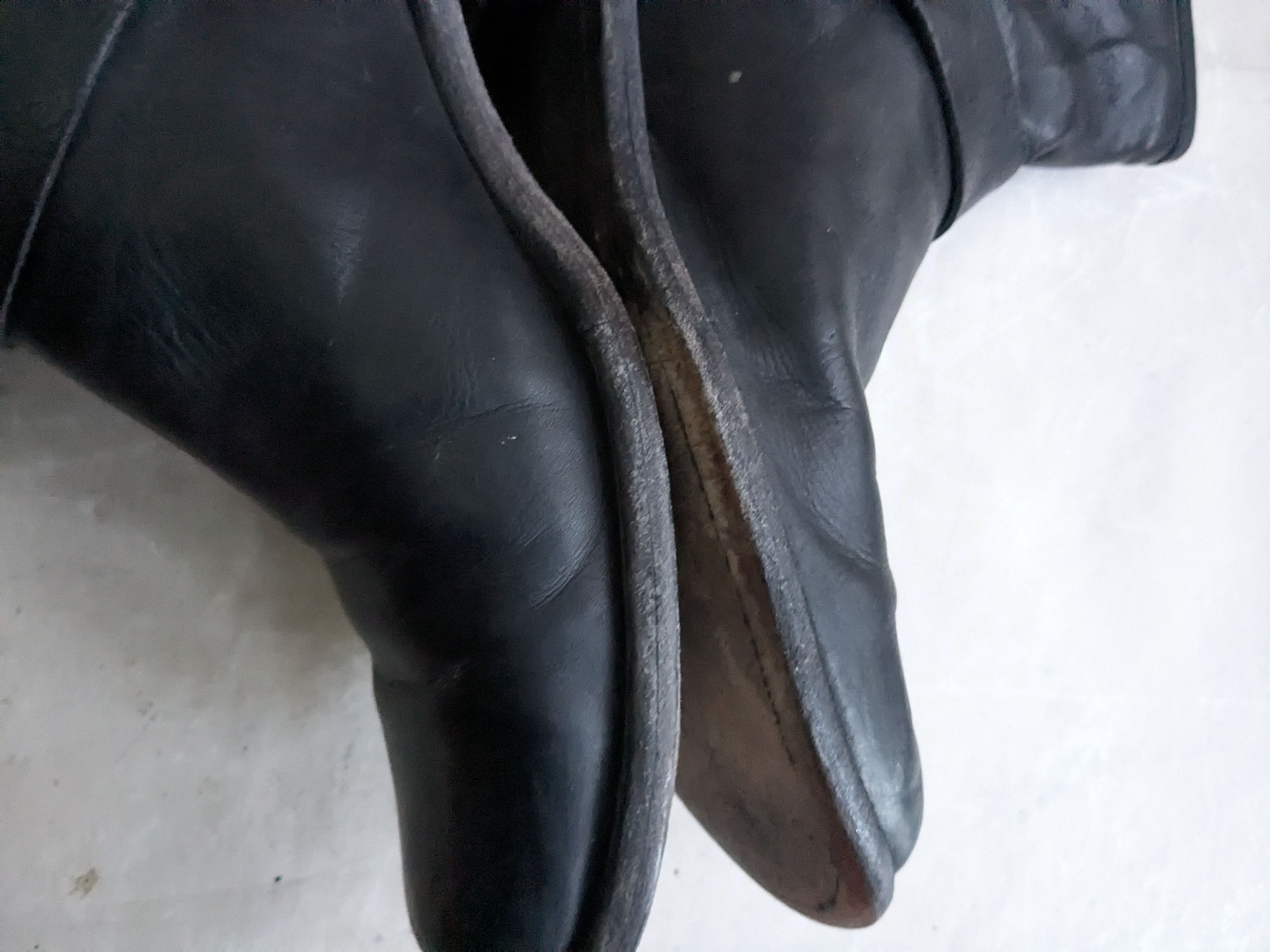 Frye Frye Harness Boots Black 9.5 D Leather Buckle Strap Size US 9.5 / EU 42-43 - 9 Thumbnail