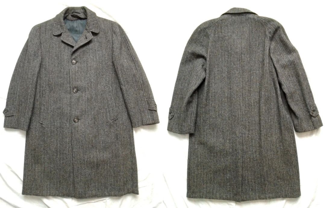 Harris Tweed Harris Tweed Wool overcoat guncheck size 38/40 Size US M / EU 48-50 / 2 - 11 Thumbnail
